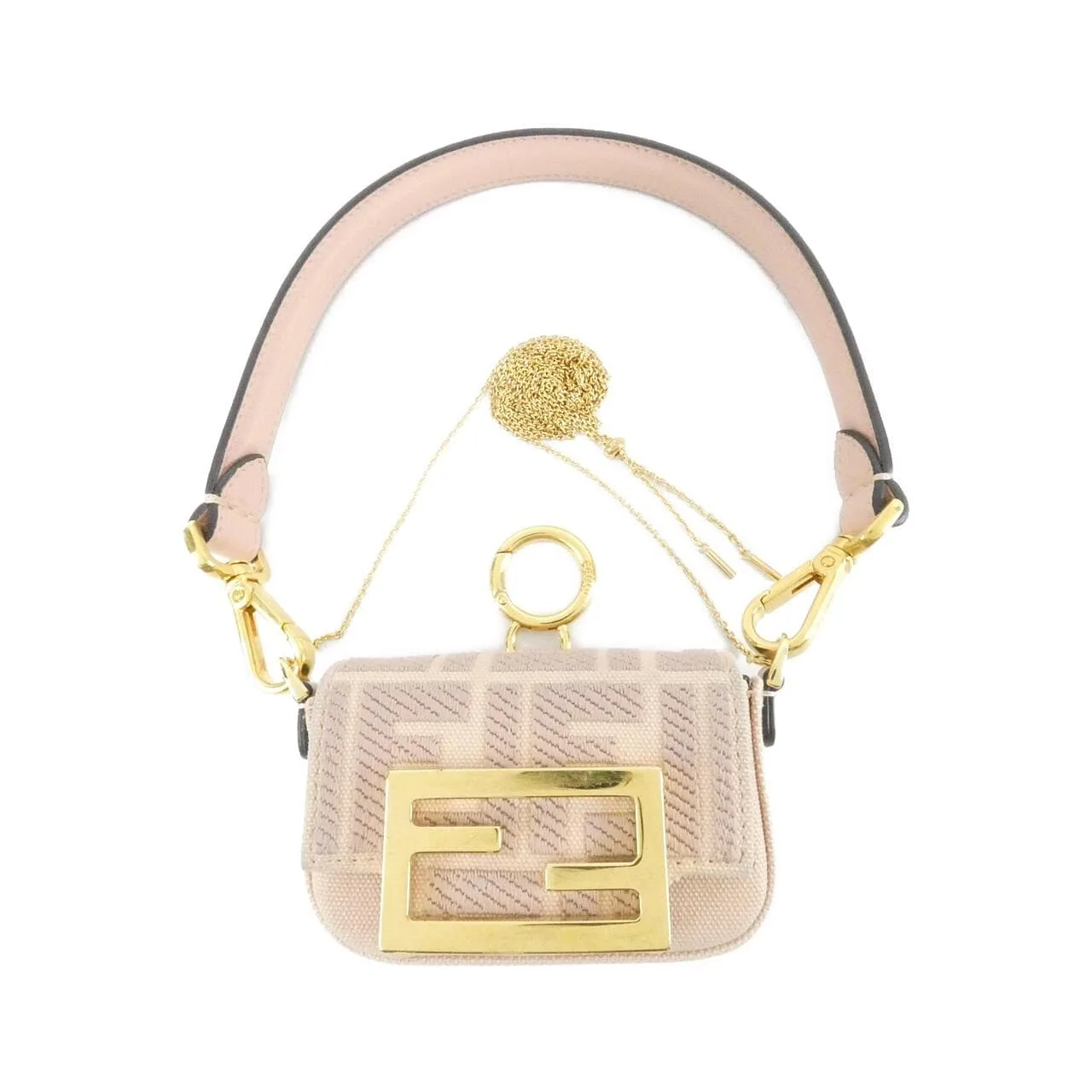 FENDI Baguette 7AS045 A9P6 鎖匙包 帆布