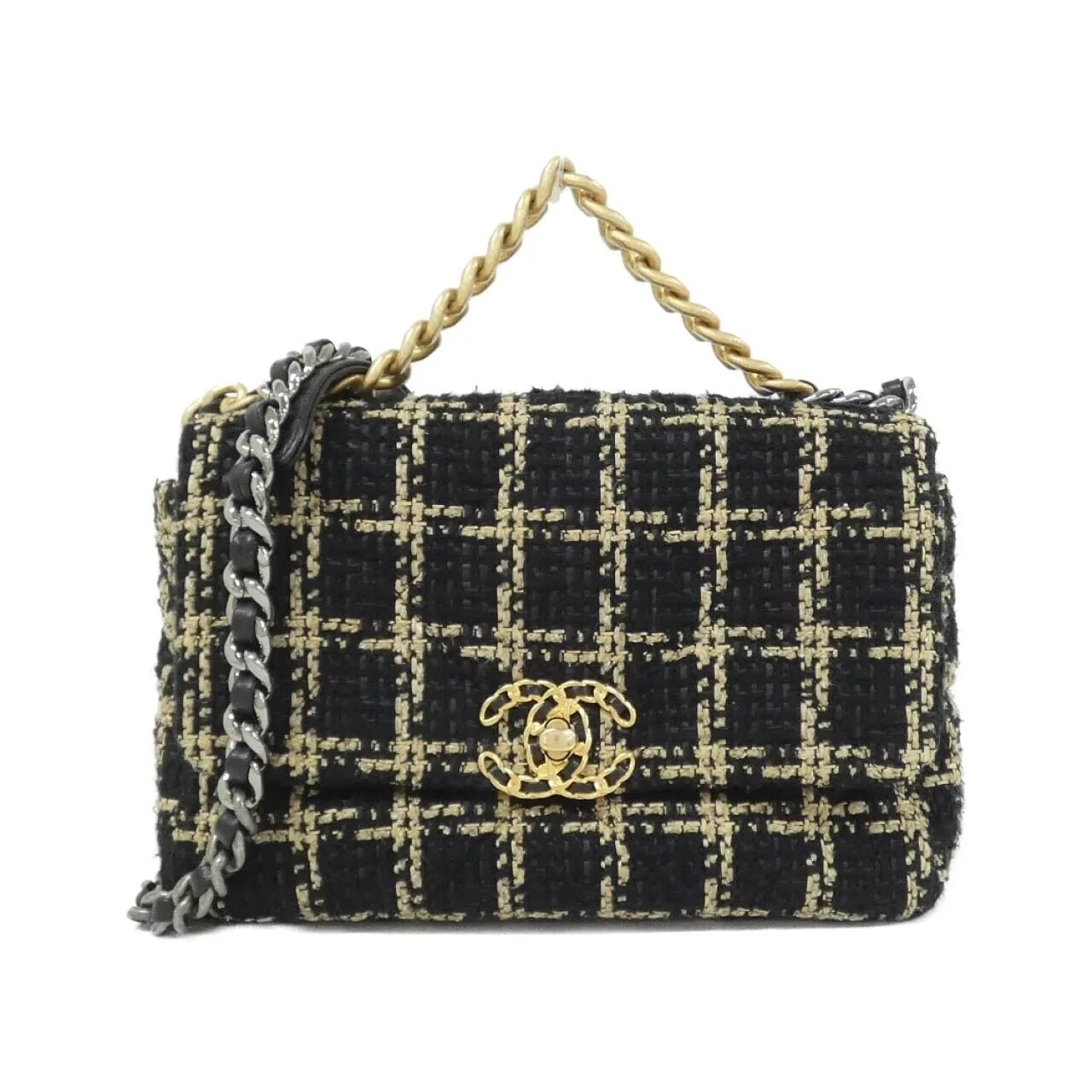 CHANEL Chanel 19 AS1160 肩背包 粗花呢