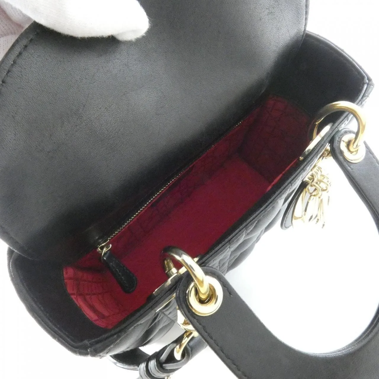 DIOR Lady Dior M0538OCAL Handbag Lambskin 10