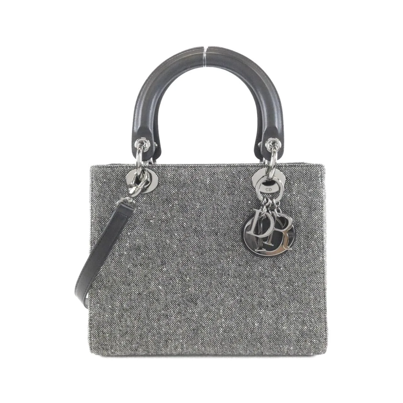 DIOR Lady Dior Handbag Canvas