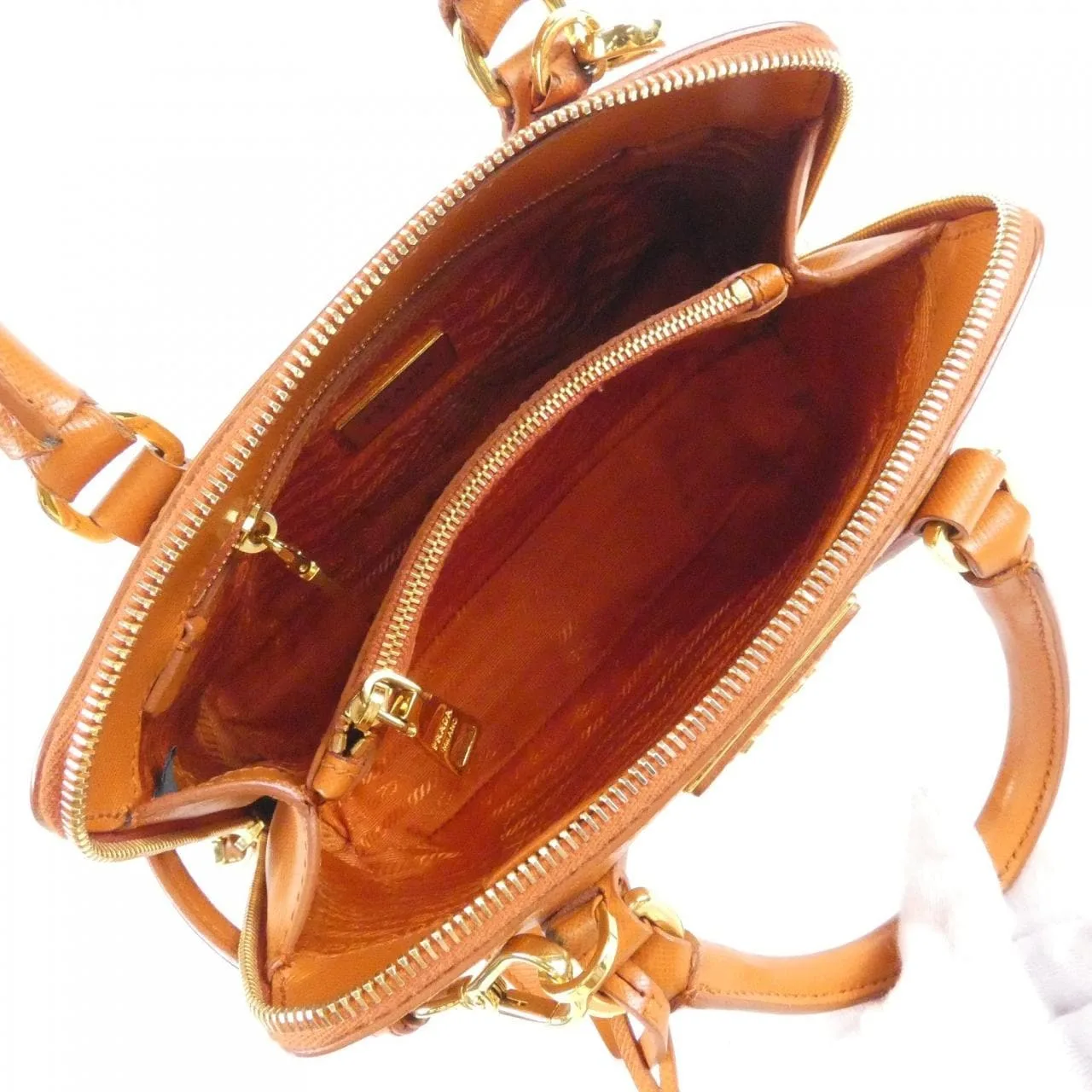 PRADA BL0838 Handbag Leather 6