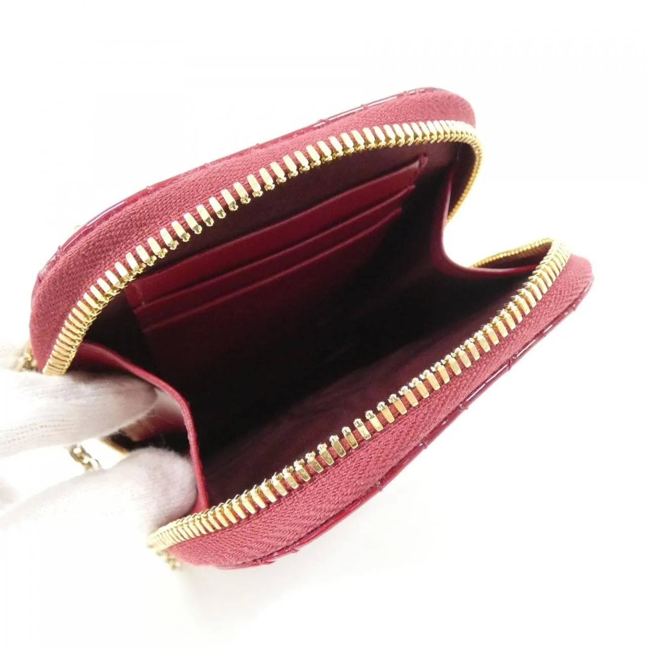 DIOR Lady Dior S0872OVRB Wallet Patent Leather 8