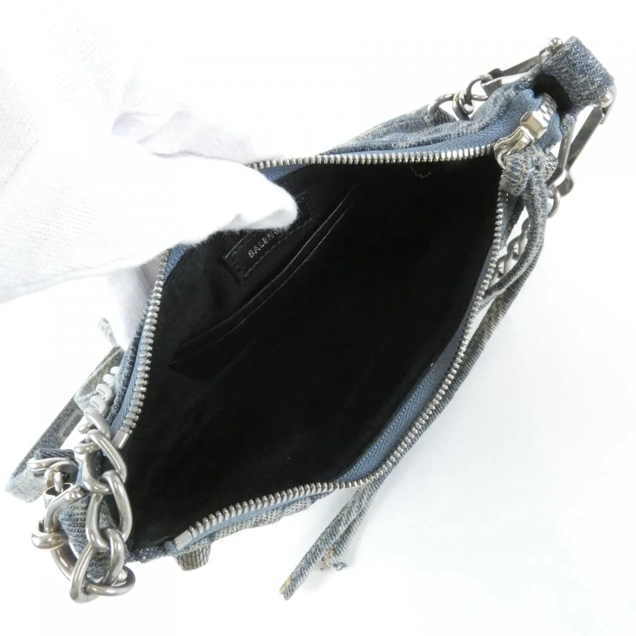 BALENCIAGA Le Cagole 695814 210E3 肩背包 牛仔布 7
