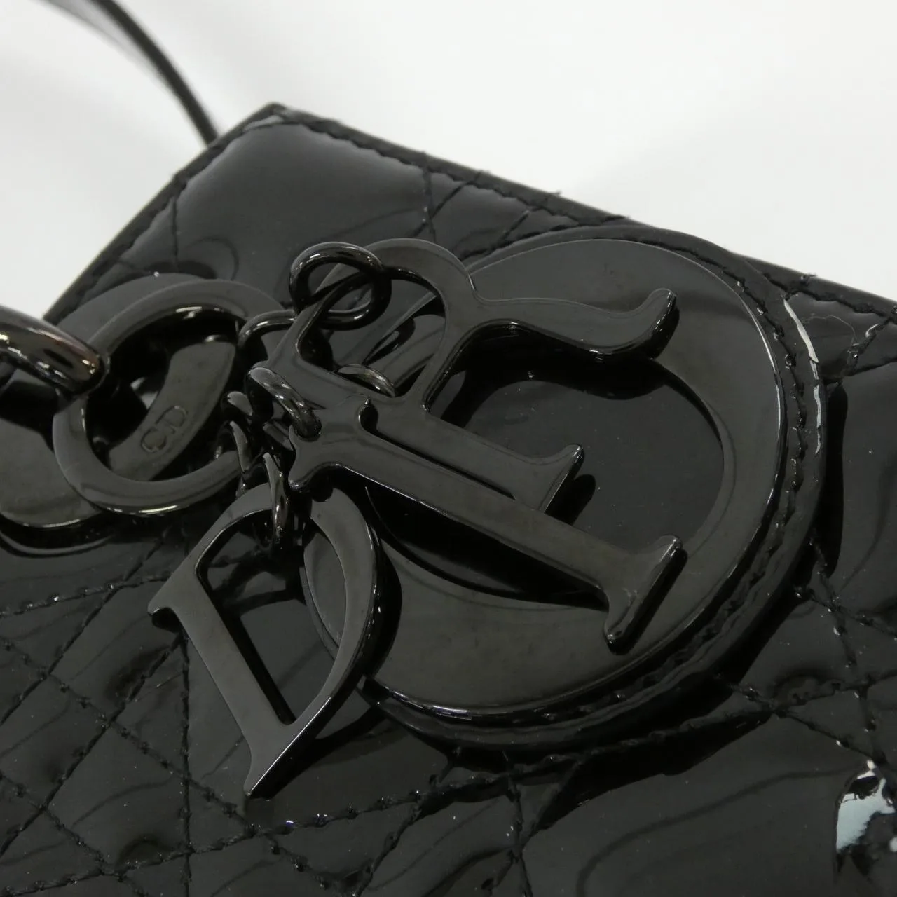 DIOR Lady Dior M0531NWDD 手提包 漆皮 4