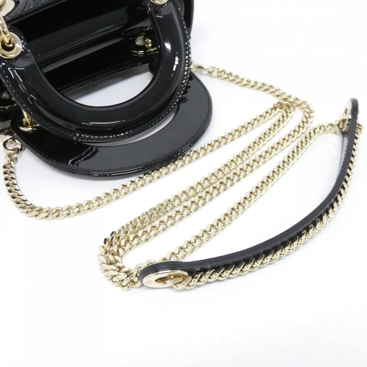 DIOR Lady Dior M0505OWCB Handbag Patent Leather 5
