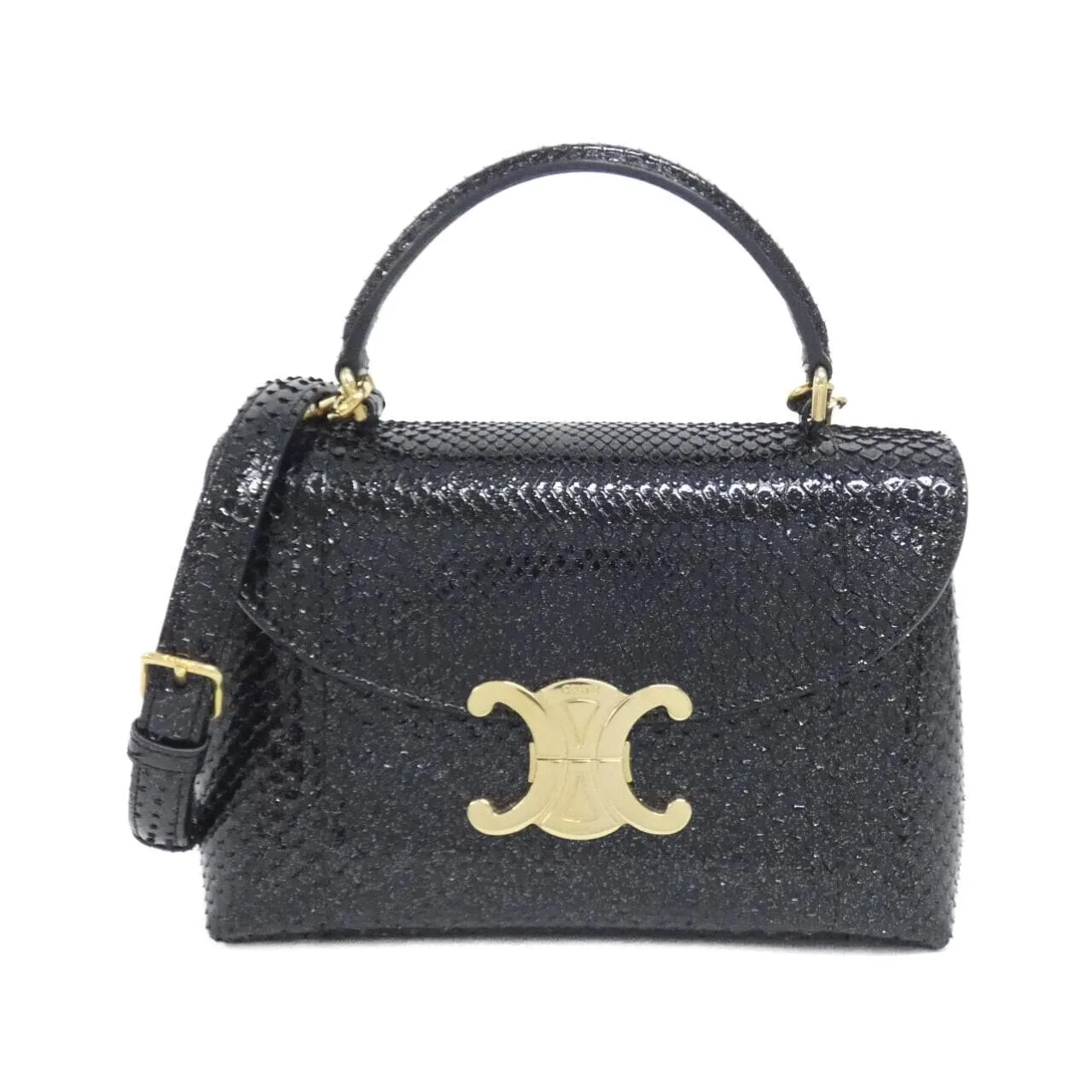 CELINE Cabas 118114GR7 手提包 蟒蛇皮