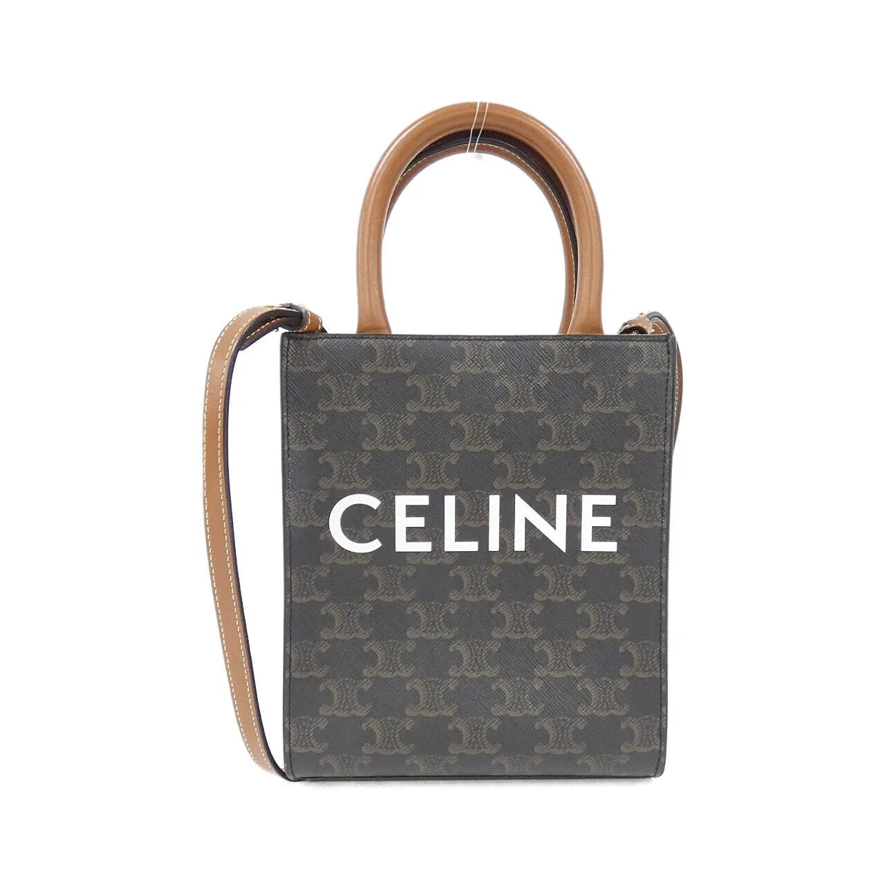 CELINE Cabas 194372BZK Handbag Canvas