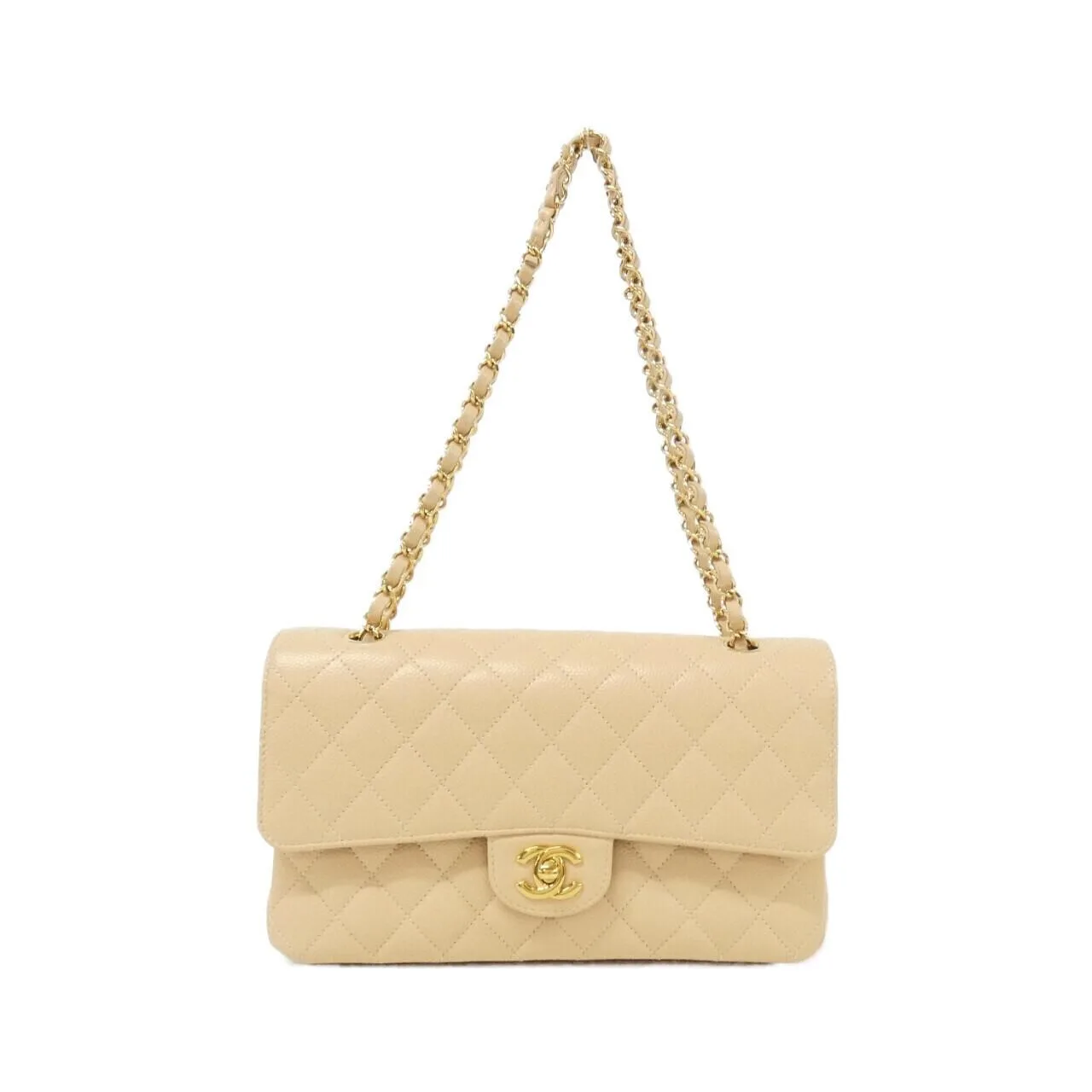 CHANEL Matelasse 1112 Shoulder Grained Calfskin