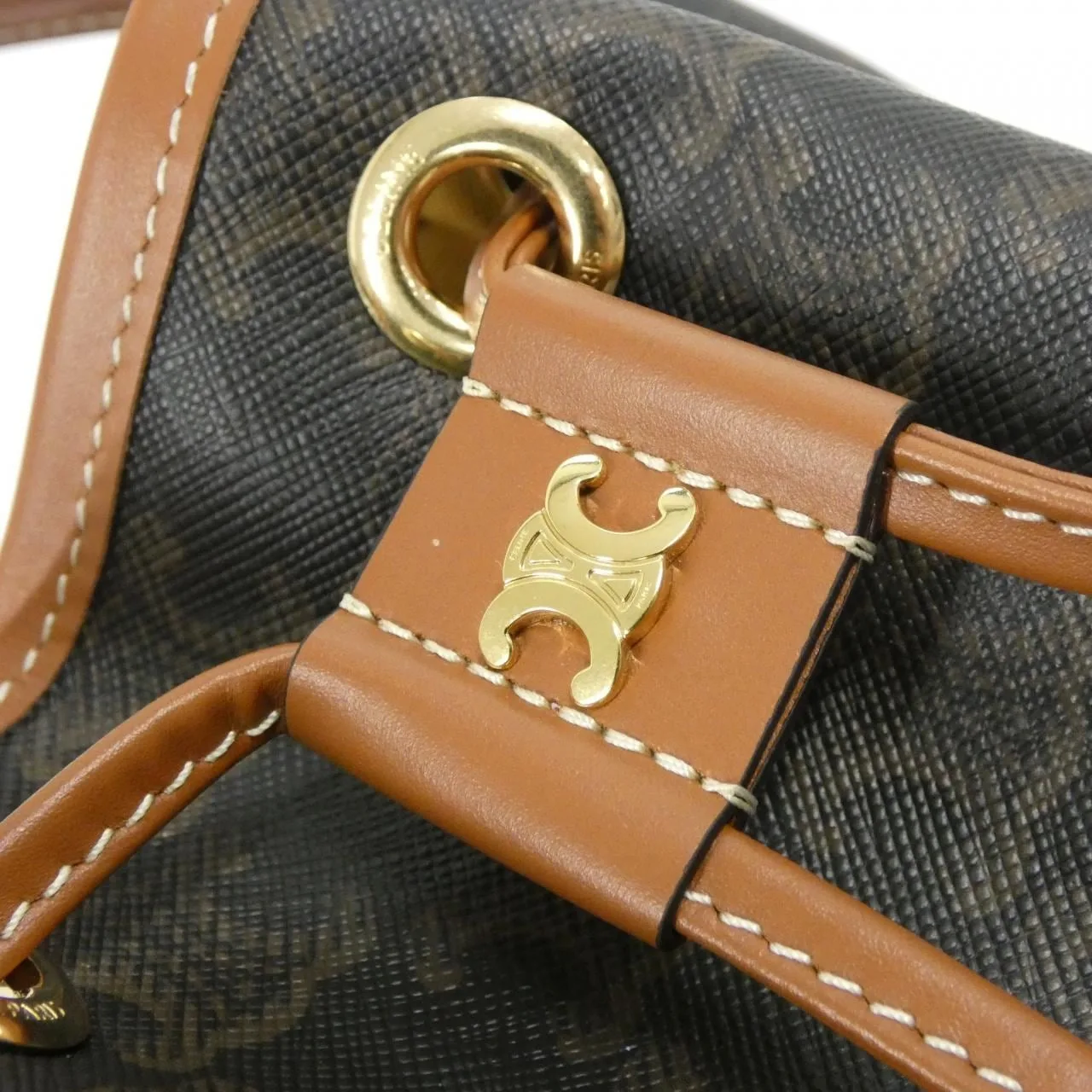 CELINE Cabas 116882FQM Handbag Canvas 5