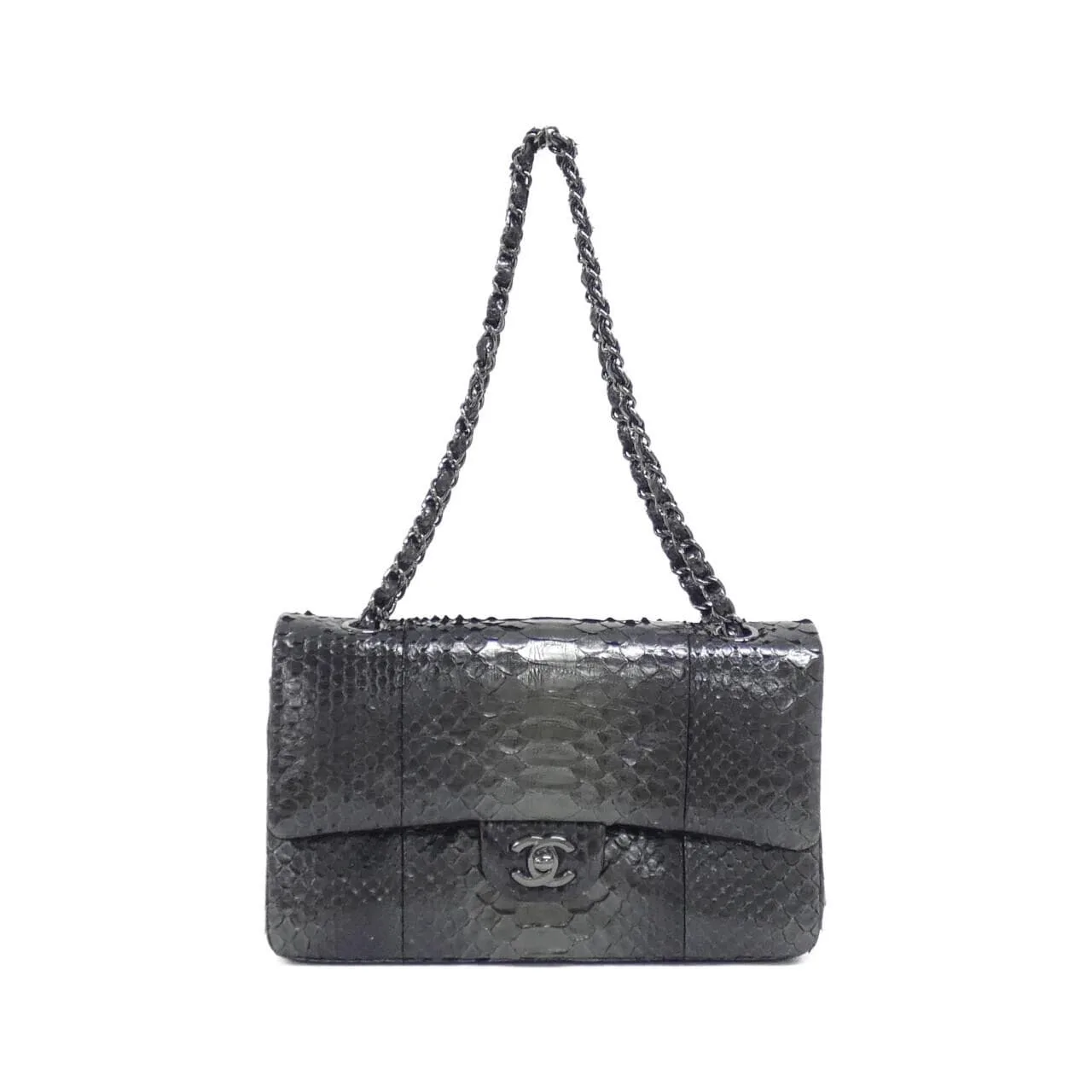 CHANEL Matelasse 1112 肩背包 蟒蛇皮