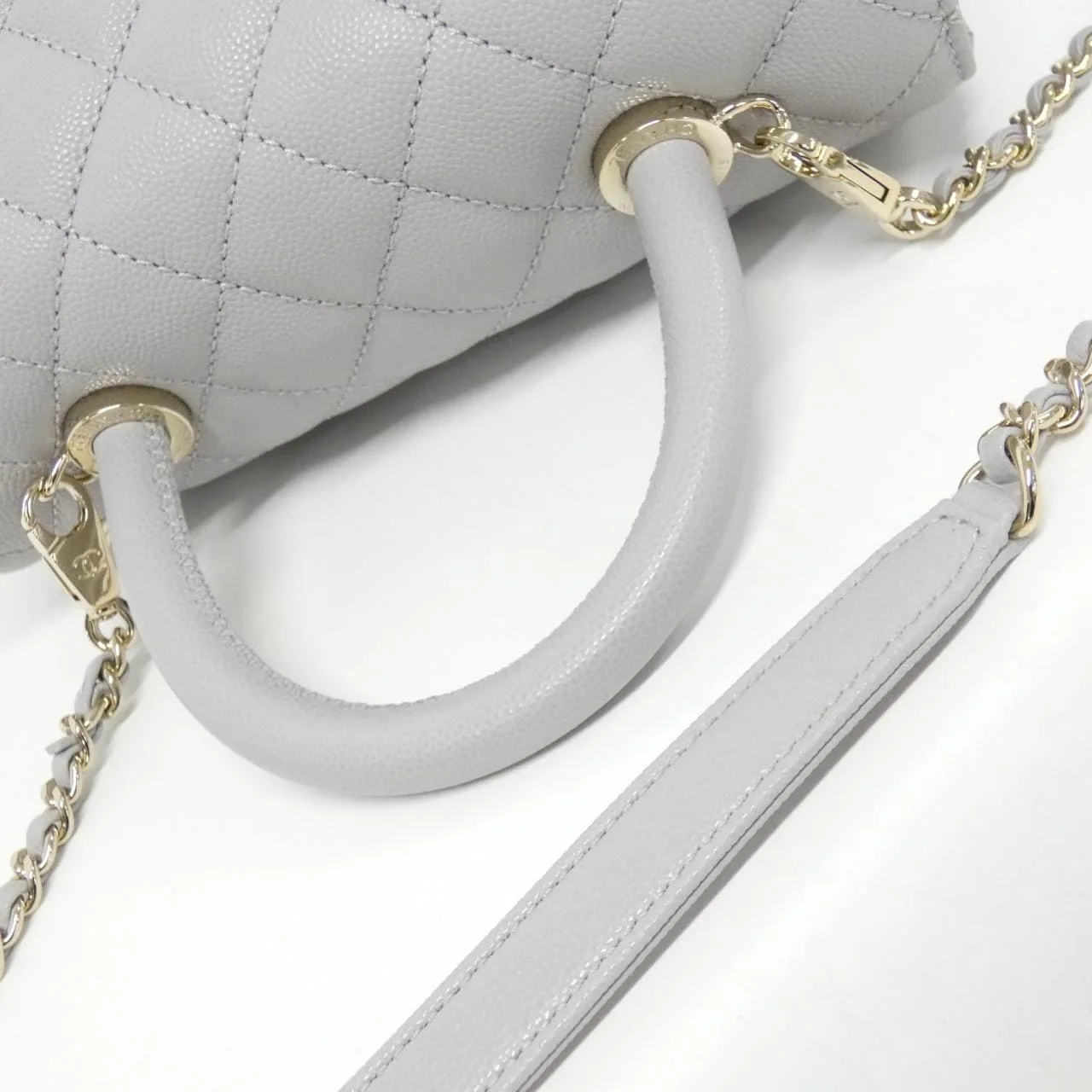 CHANEL Matelasse 92990 手提包 荔枝紋牛皮 6