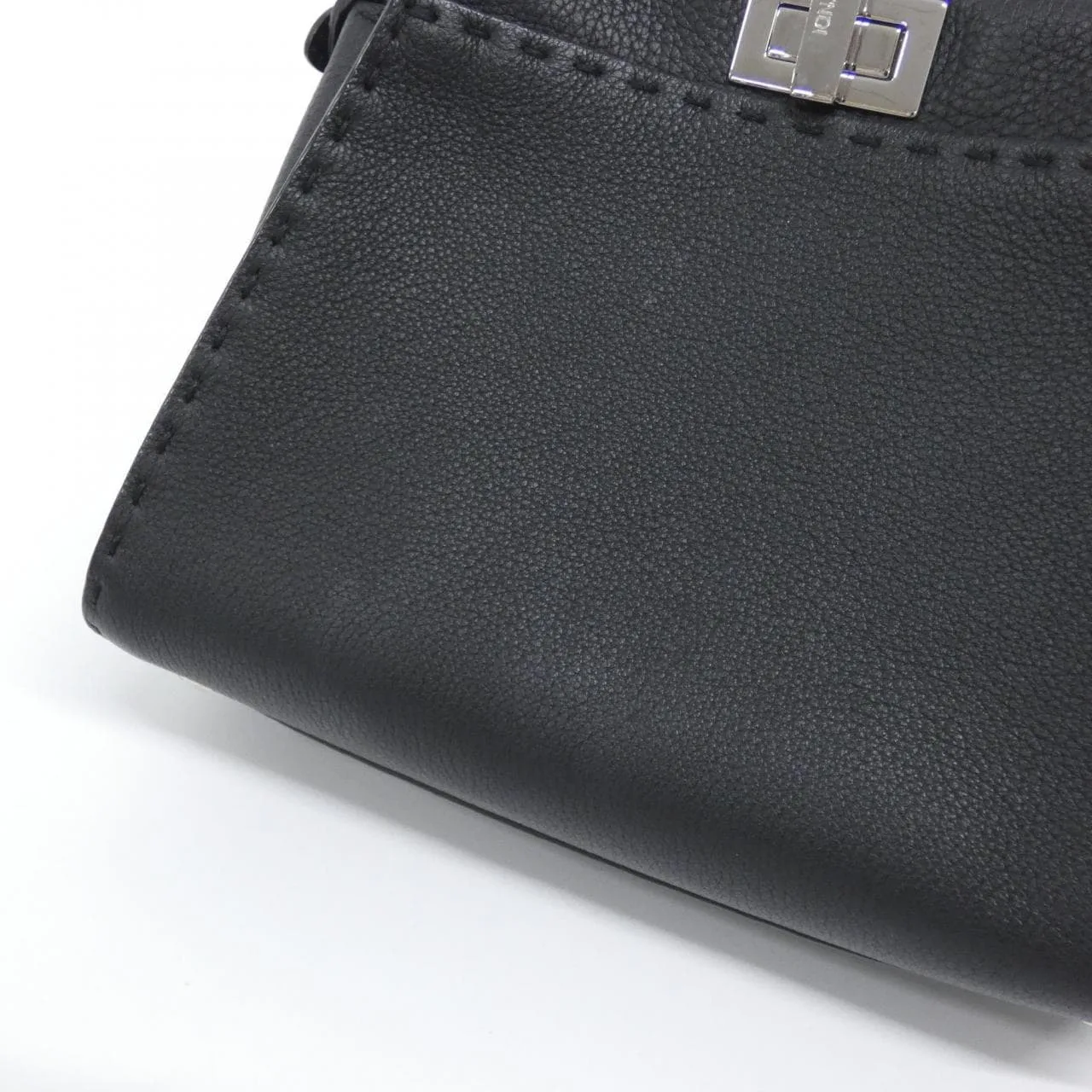 FENDI Peekaboo 8BN244 Q0J Handbag 黑色 中古品A - 縮圖 4