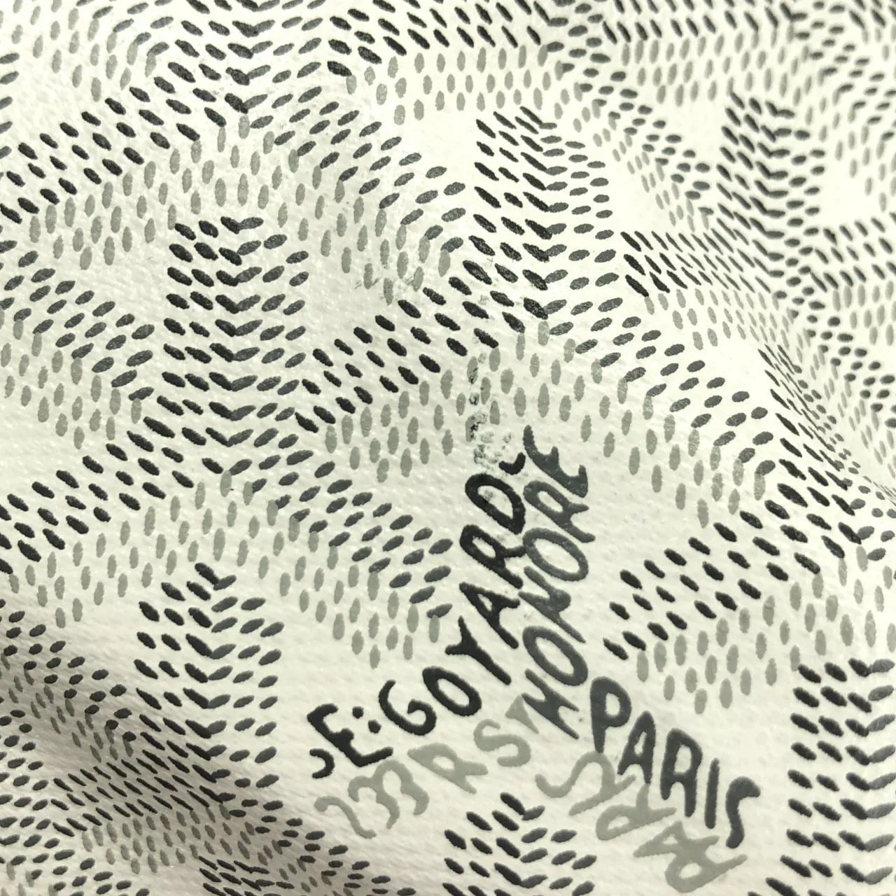 GOYARD Saint Louis AMA LOUIS PM Tote Canvas 白色 帆布 中古品B - 縮圖 3