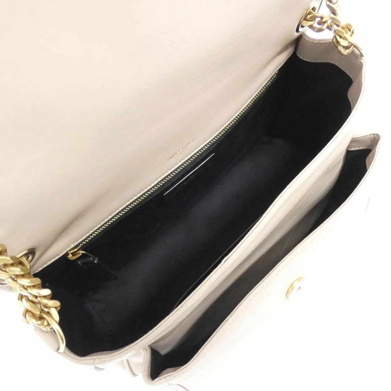 SAINT LAURENT Niki 633158 1EL07 Shoulder Lambskin Black Lambskin - Thumbnail 8