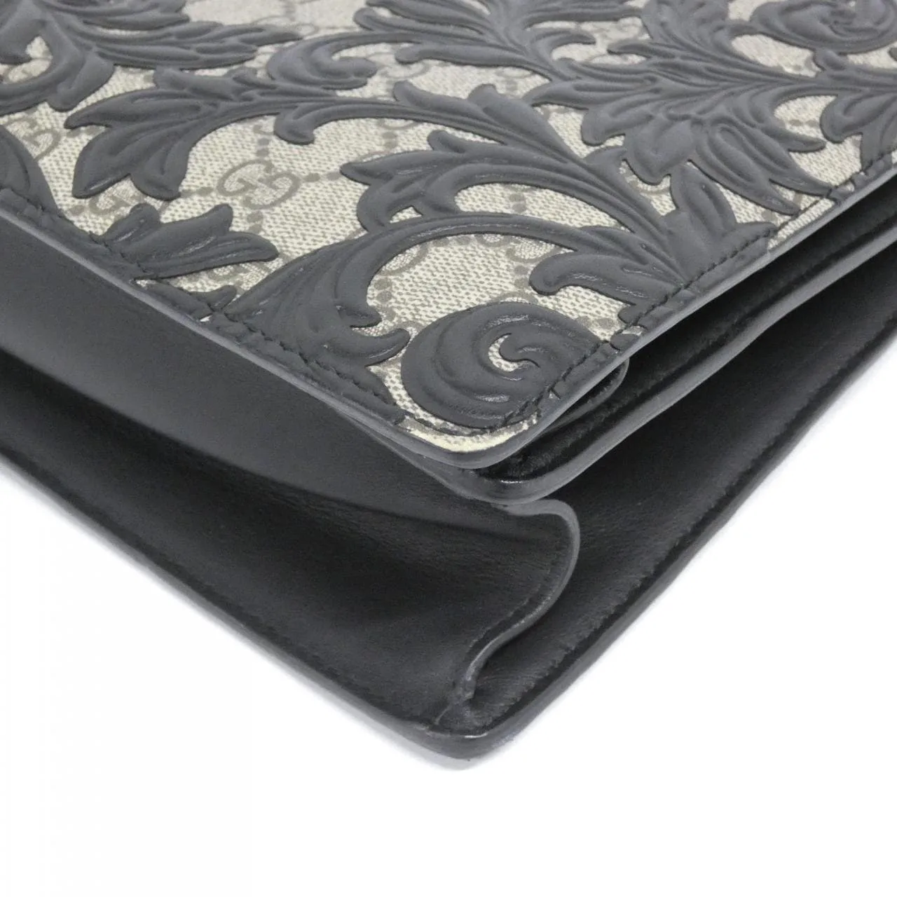 GUCCI 409531 KLQPN Handbag Canvas Black Canvas - Thumbnail 3