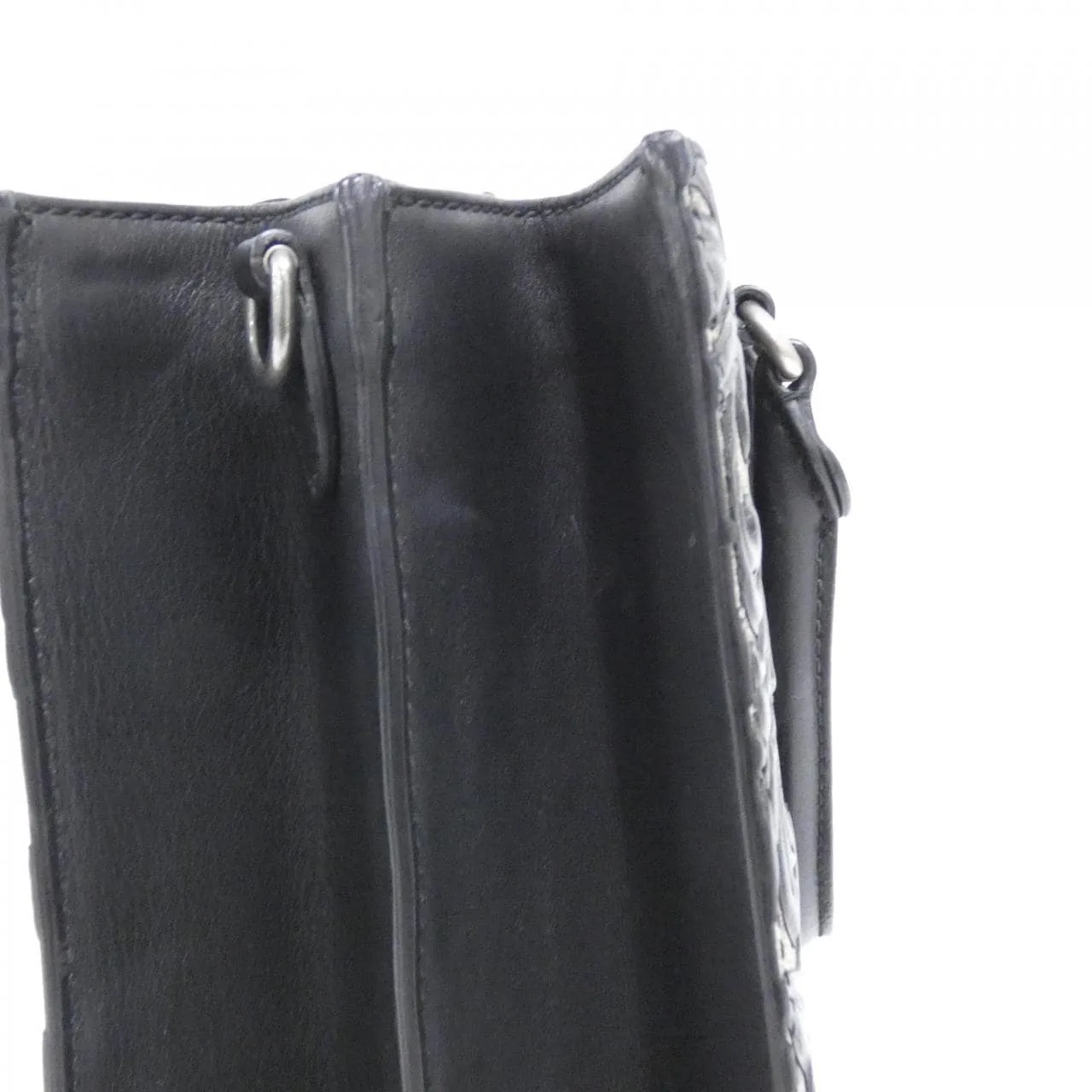 GUCCI 409531 KLQPN Handbag Canvas Black Canvas - Thumbnail 4