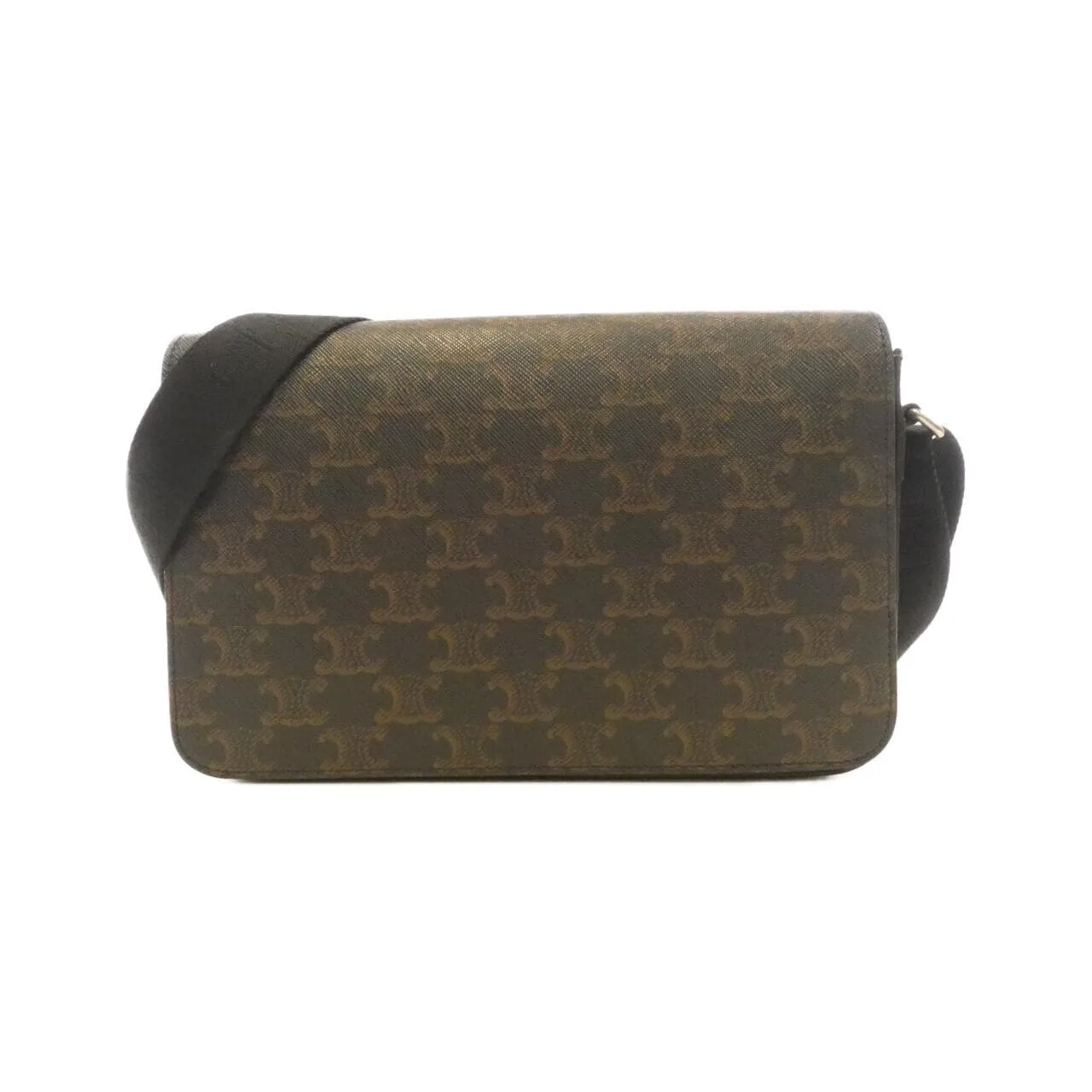 CELINE 111592ETH Shoulder Canvas Black