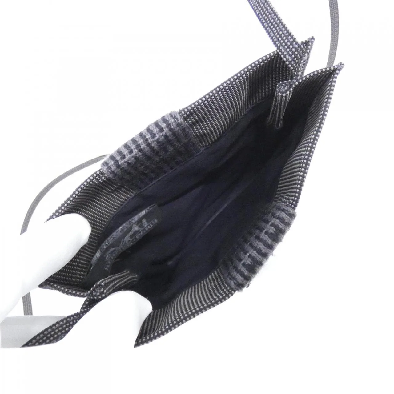 HERMES 100967M Shoulder Canvas Black Canvas Rank A - Thumbnail 4