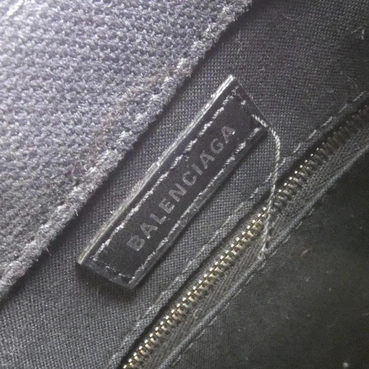 BALENCIAGA 619979 KMZG3 Tote Canvas Black Canvas Rank B - Thumbnail 7