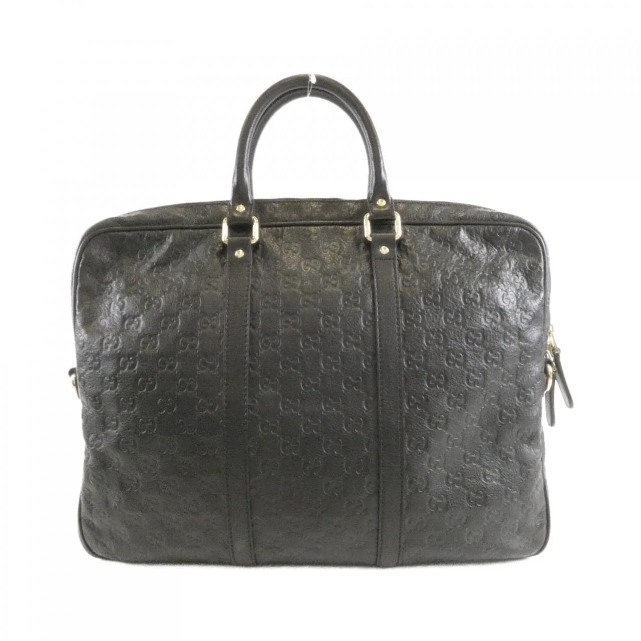 GUCCI 201480 BNX1G Handbag Leather 黑色 皮革 中古品A - 縮圖 2