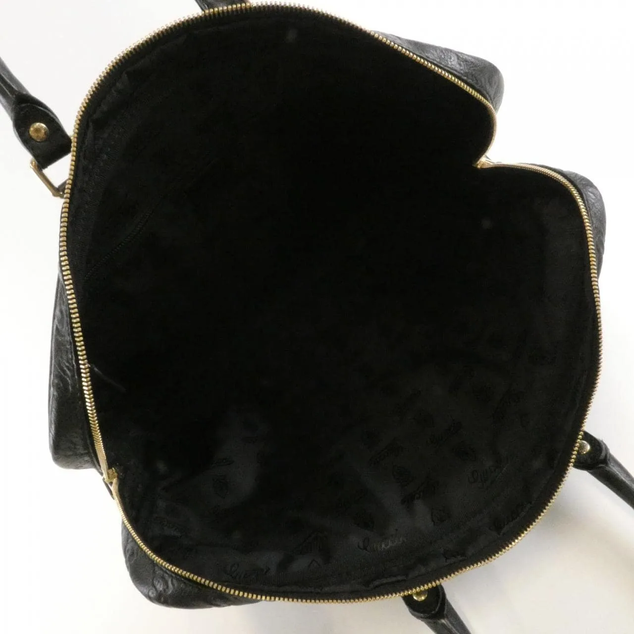 GUCCI 201480 BNX1G Handbag Leather 黑色 皮革 中古品A - 縮圖 9