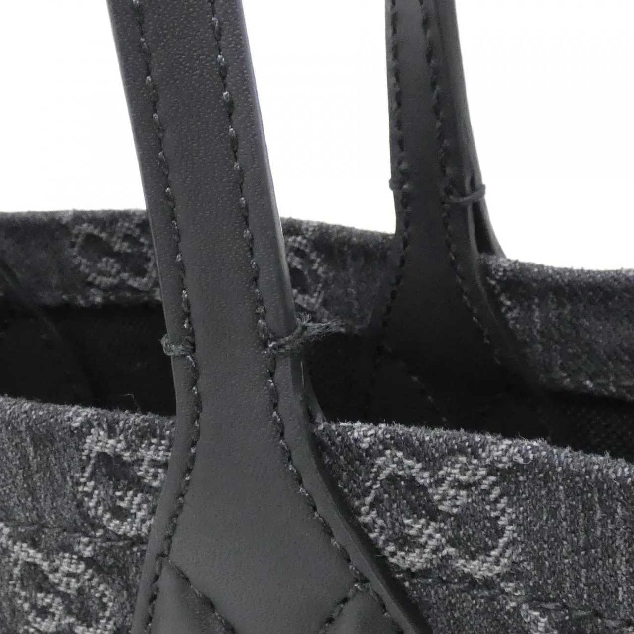 GUCCI 772183 FAC2F Handbag Denim 黑色 牛仔布 中古品A - 縮圖 4