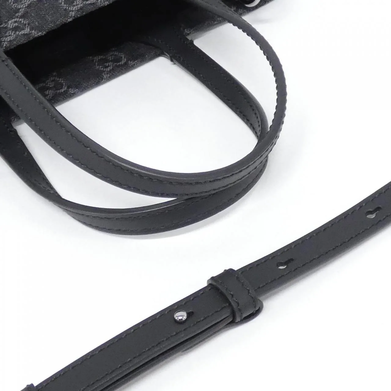 GUCCI 772183 FAC2F Handbag Denim 黑色 牛仔布 中古品A - 縮圖 5