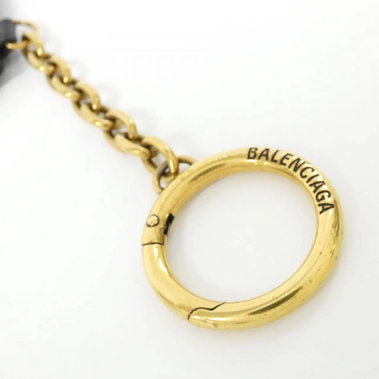 BALENCIAGA 793832 2AAXB Coin Case Lambskin 黑色 羊皮 中古品A - 縮圖 4