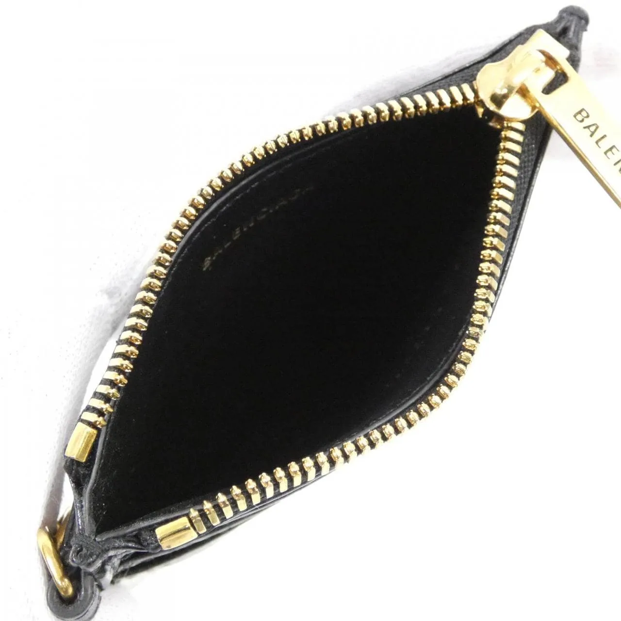 BALENCIAGA 793832 2AAXB Coin Case Lambskin 黑色 羊皮 中古品A - 縮圖 5