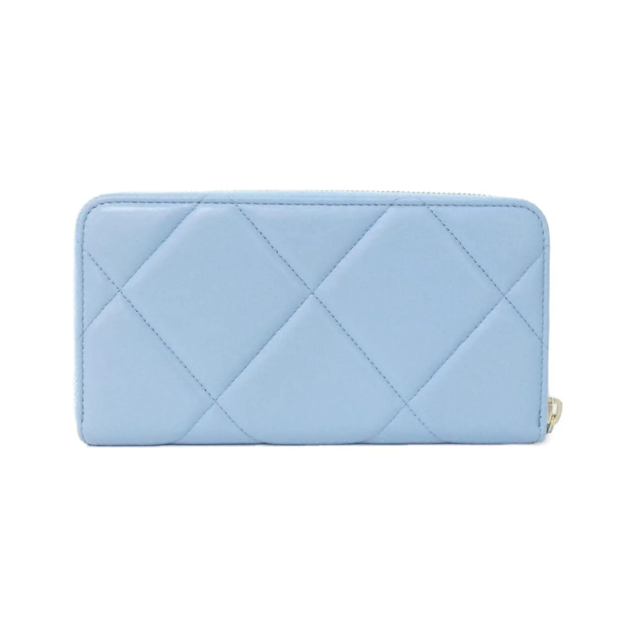 CHANEL Chanel 19 AP1063 Wallet Lambskin Blue Lambskin Rank A - Thumbnail 2