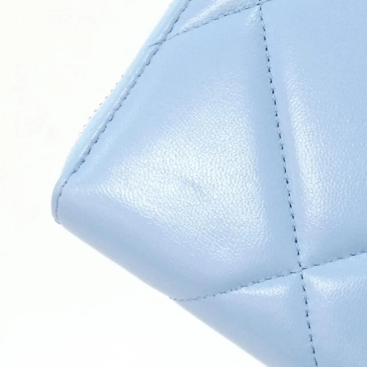 CHANEL Chanel 19 AP1063 Wallet Lambskin Blue Lambskin Rank A - Thumbnail 6