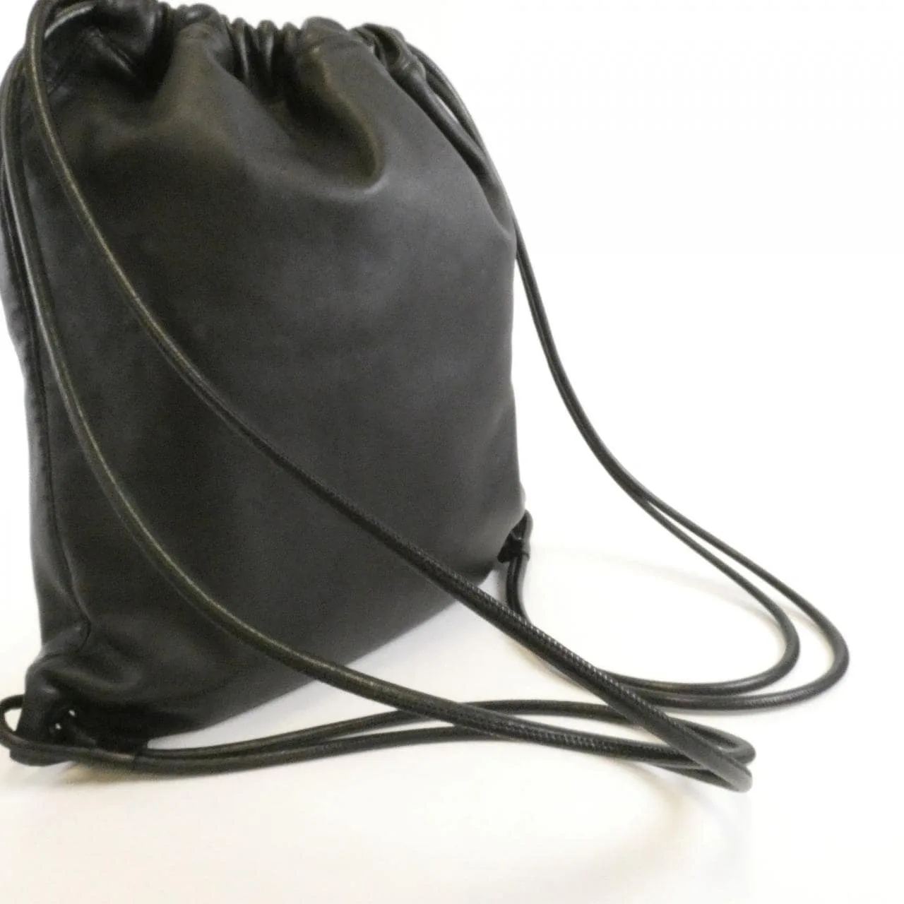 SAINT LAURENT 553919 0YP0E Backpack Lambskin 黑色 羊皮 中古品A - 縮圖 7