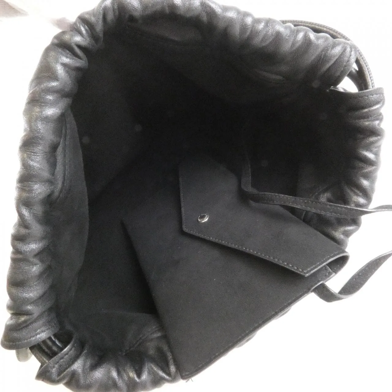SAINT LAURENT 553919 0YP0E Backpack Lambskin 黑色 羊皮 中古品A - 縮圖 9