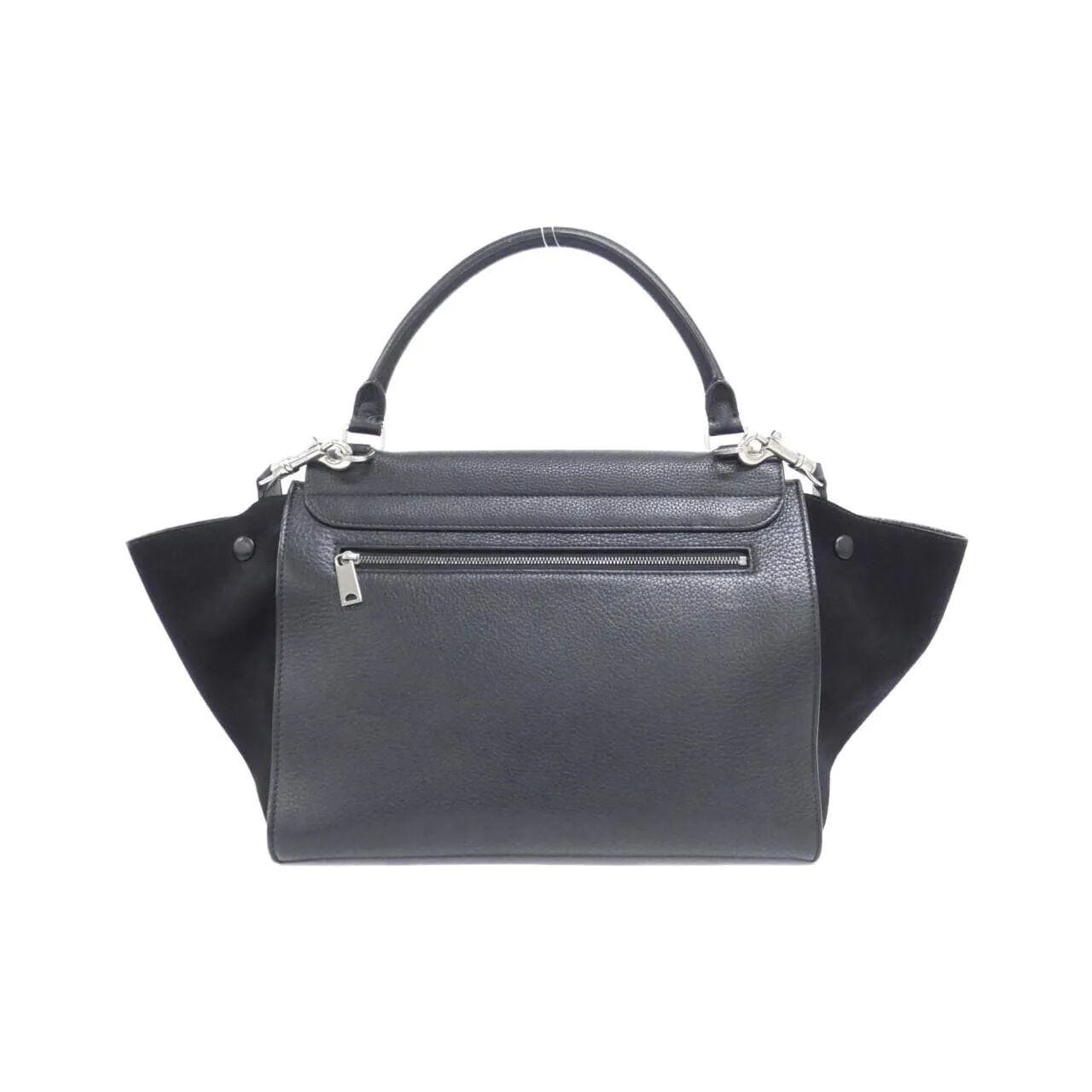 CELINE Cabas 169543MDB Handbag Black Rank B - Thumbnail 2