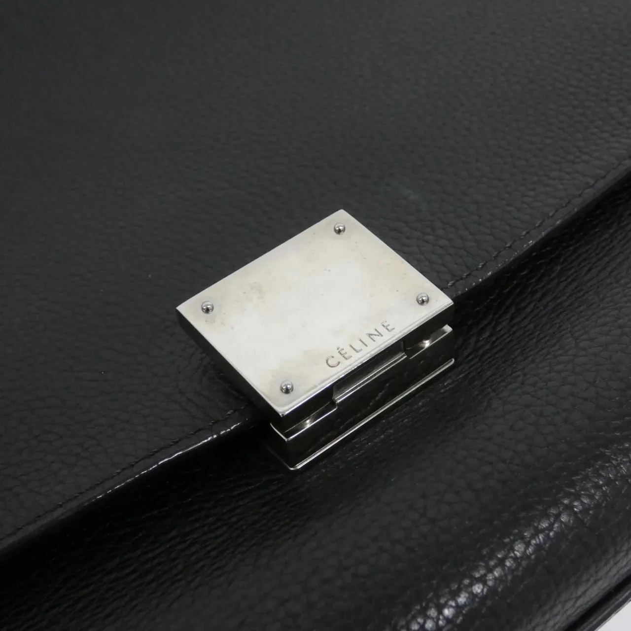 CELINE Cabas 169543MDB Handbag Black Rank B - Thumbnail 5