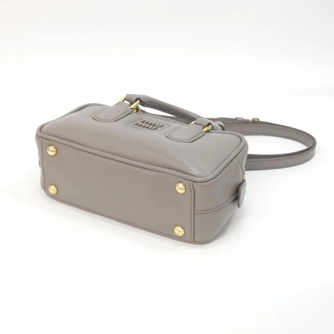 MIU MIU 5BB142 Handbag 黑色 中古品A - 縮圖 3