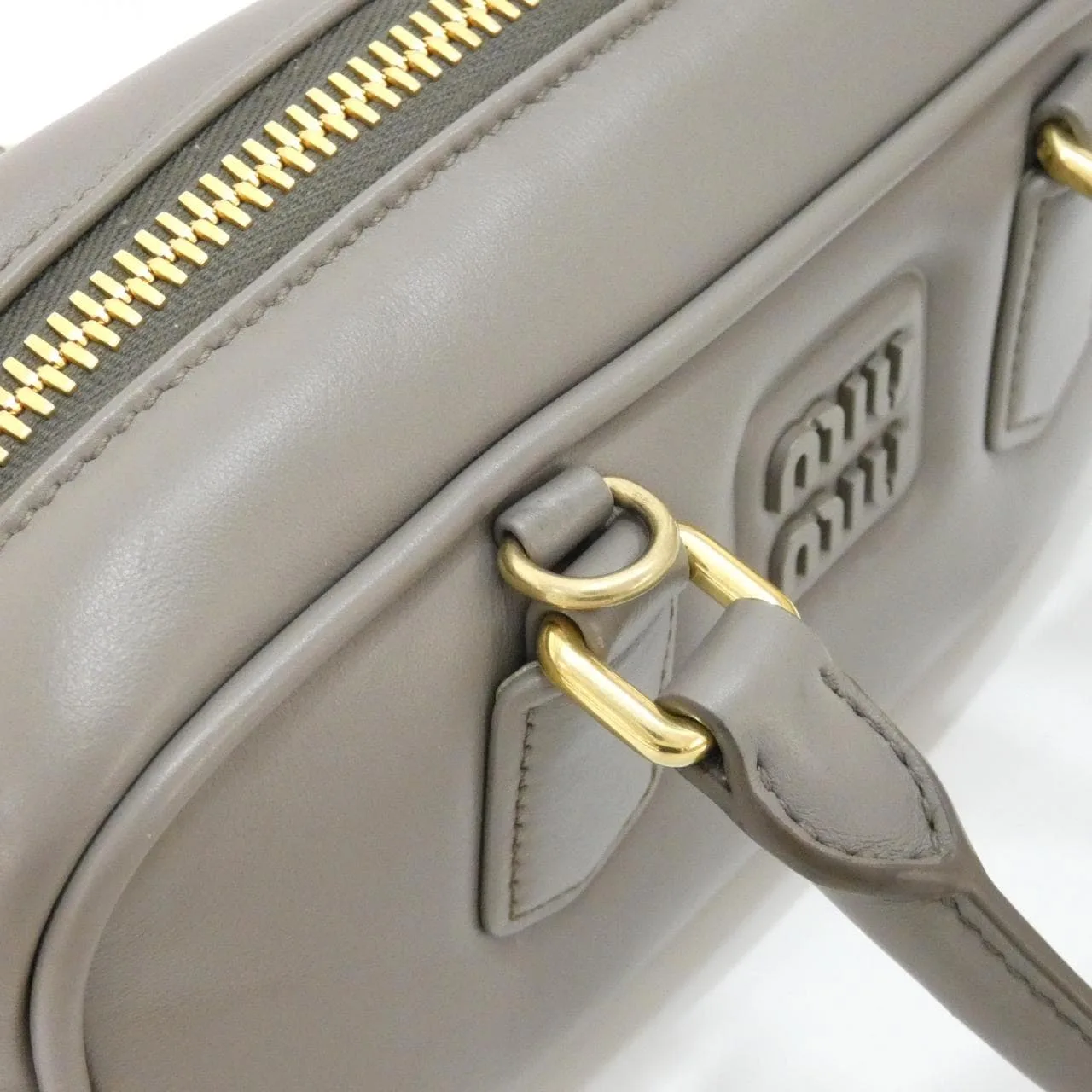 MIU MIU 5BB142 Handbag 黑色 中古品A - 縮圖 5