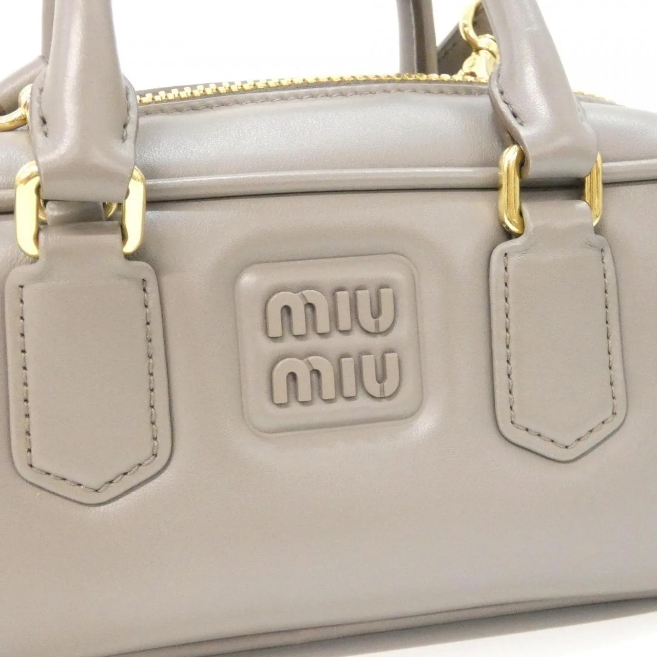 MIU MIU 5BB142 Handbag 黑色 中古品A - 縮圖 6