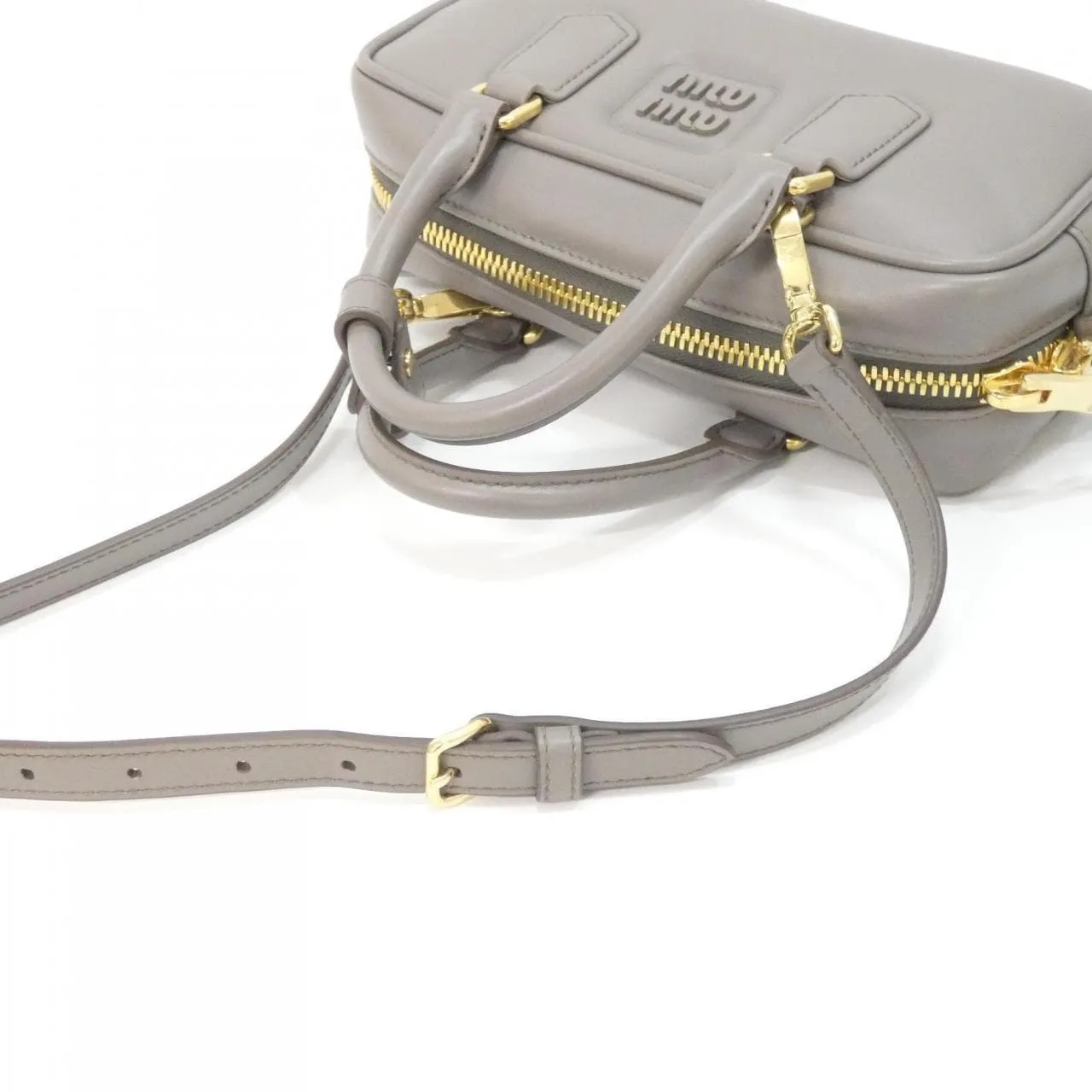 MIU MIU 5BB142 Handbag 黑色 中古品A - 縮圖 7