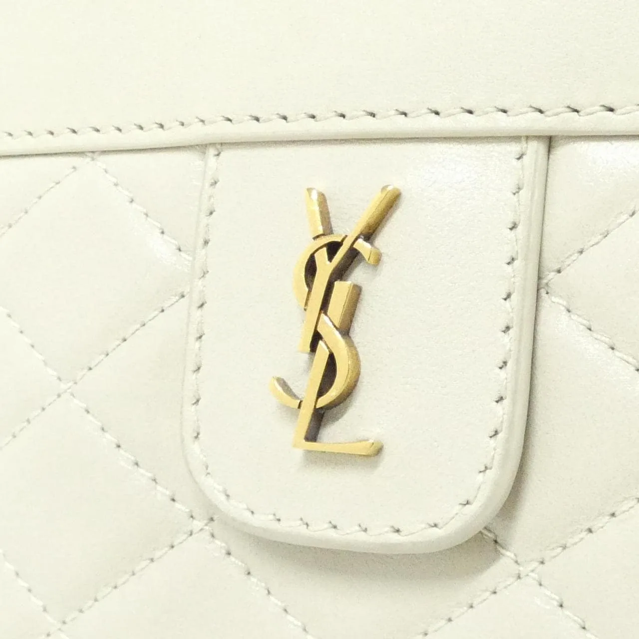 SAINT LAURENT 657361 Shoulder Lambskin 黑色 羊皮 中古品A - 縮圖 3