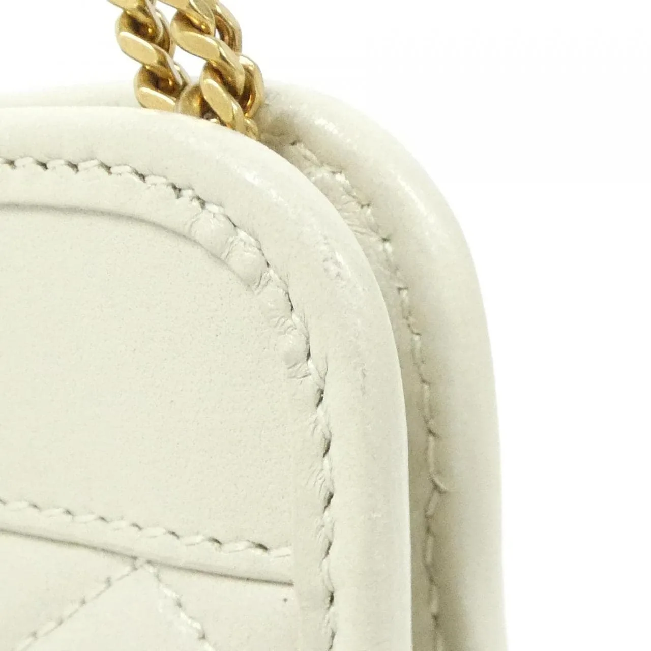 SAINT LAURENT 657361 Shoulder Lambskin 黑色 羊皮 中古品A - 縮圖 7