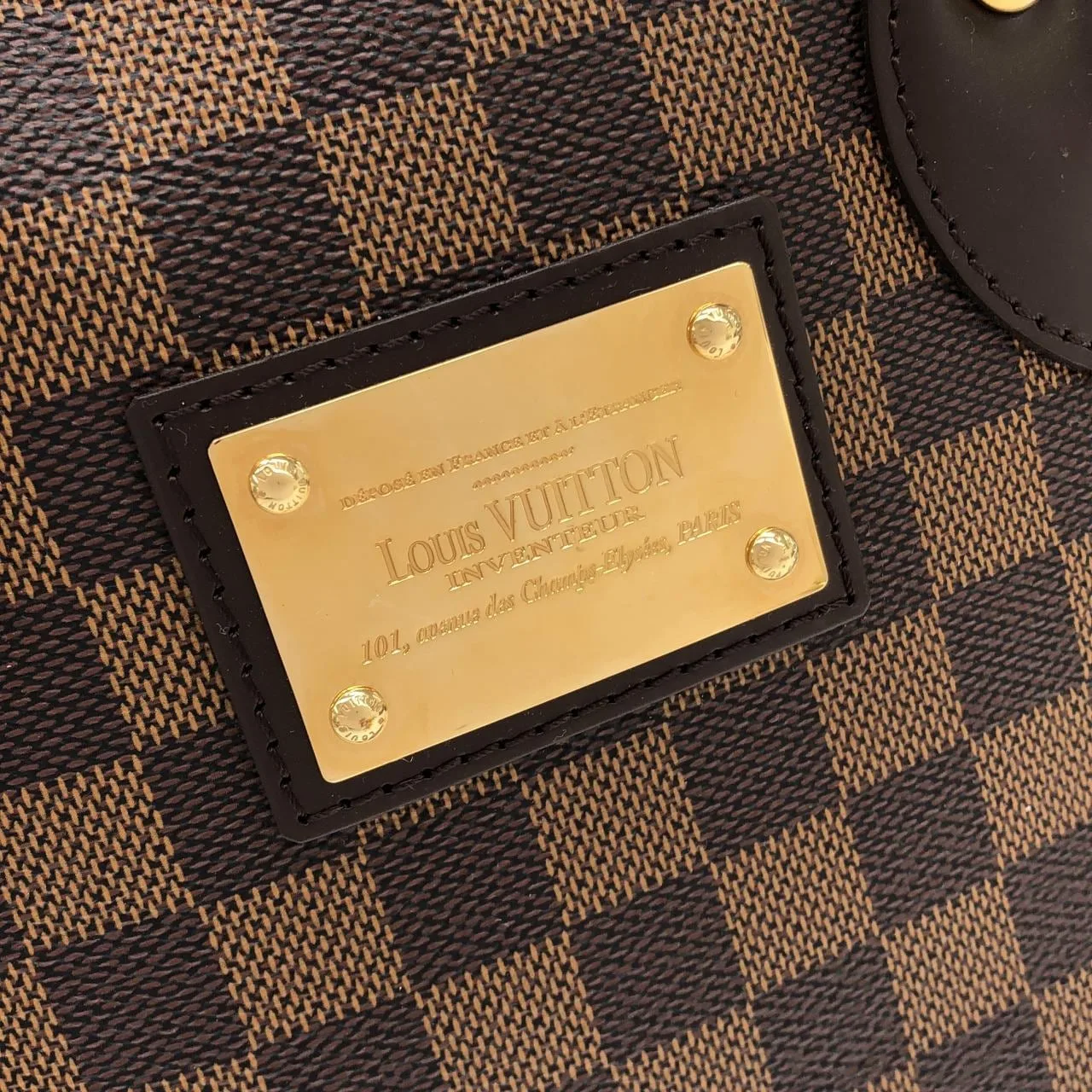 LOUIS VUITTON N51205 Handbag Damier 黑色 Damier 中古品A - 縮圖 5