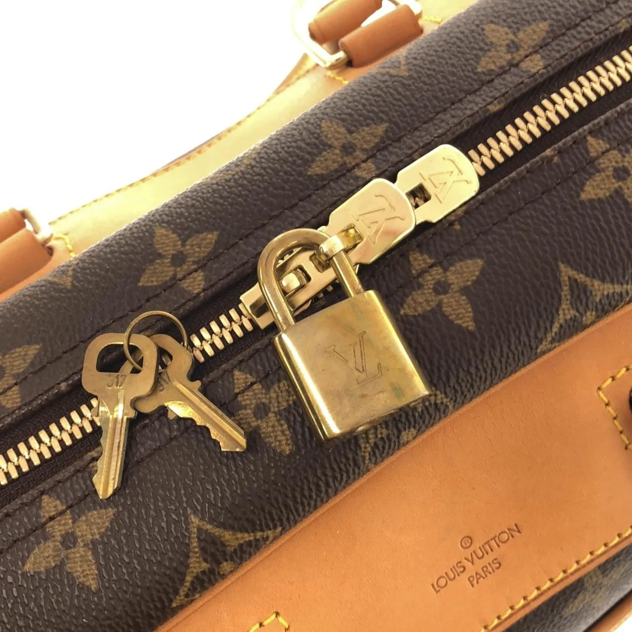 LOUIS VUITTON M47270 Handbag Monogram 黑色 Monogram 中古品A - 縮圖 3