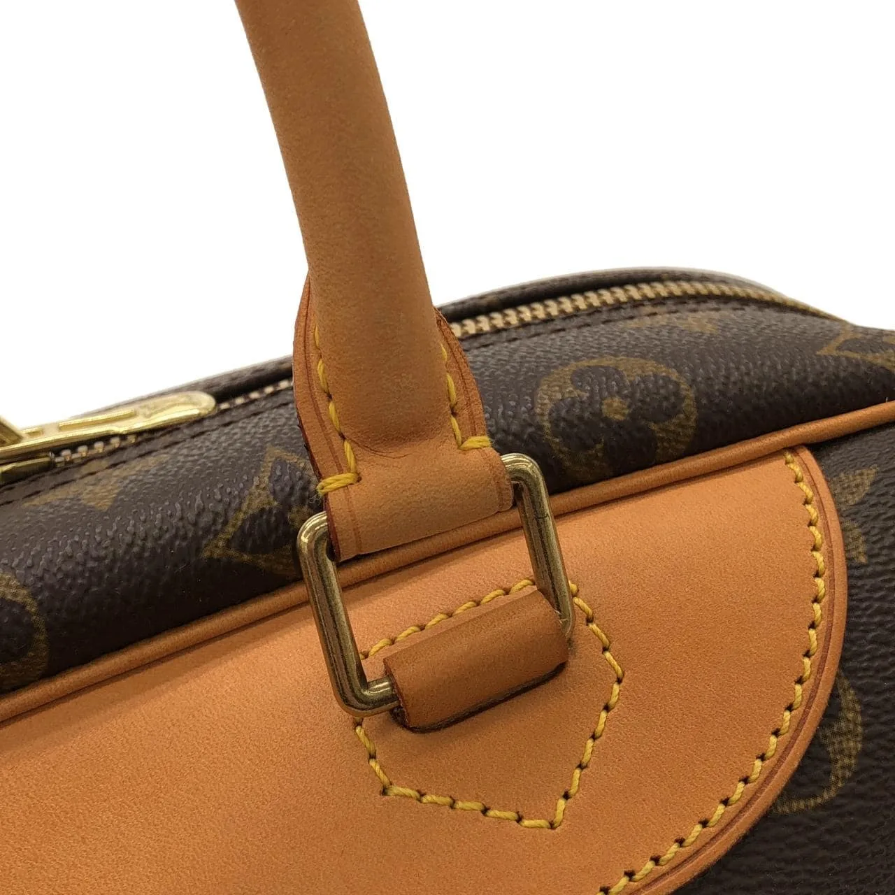 LOUIS VUITTON M47270 Handbag Monogram 黑色 Monogram 中古品A - 縮圖 4