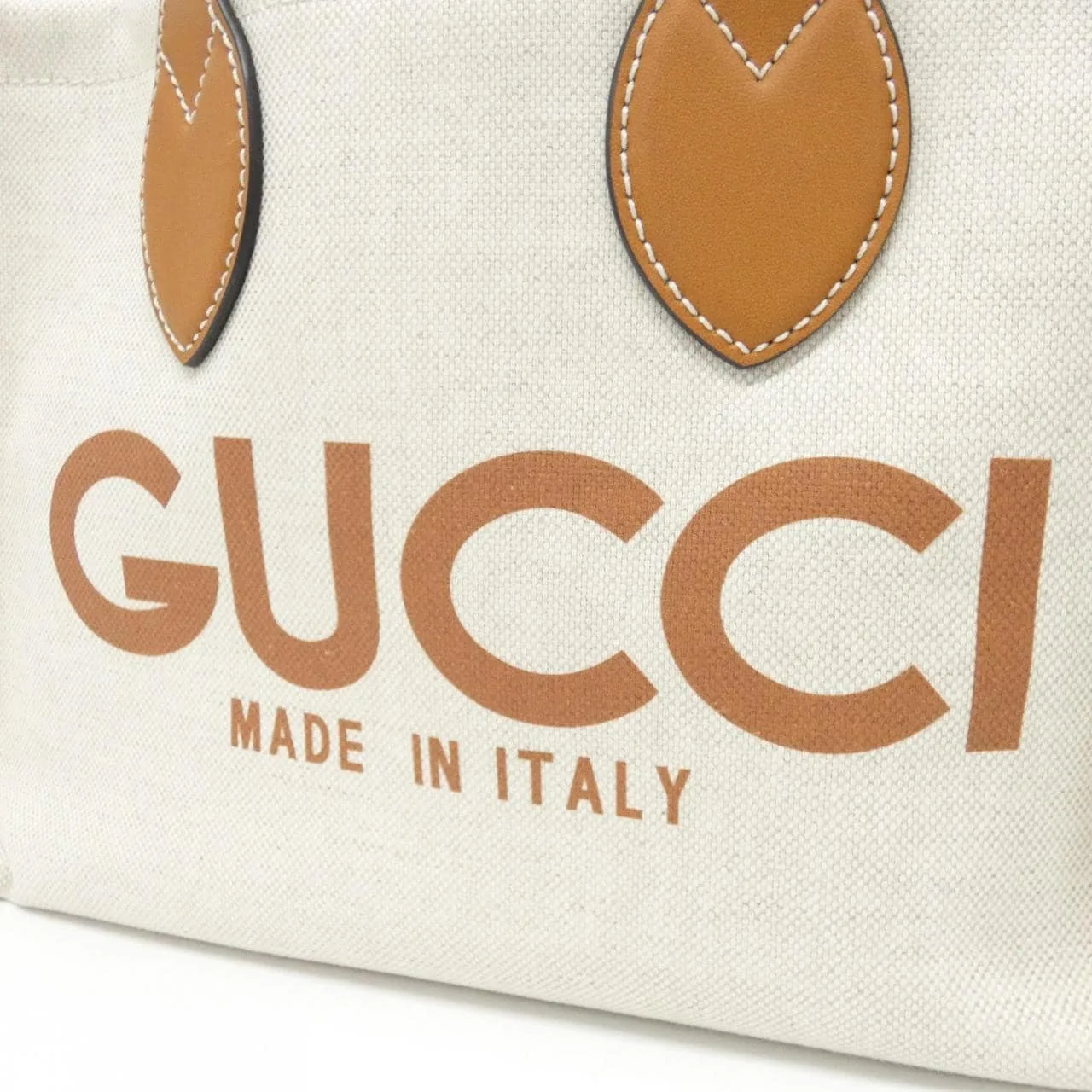 GUCCI 772144 FACUL Handbag Canvas 黑色 帆布 中古品A - 縮圖 4