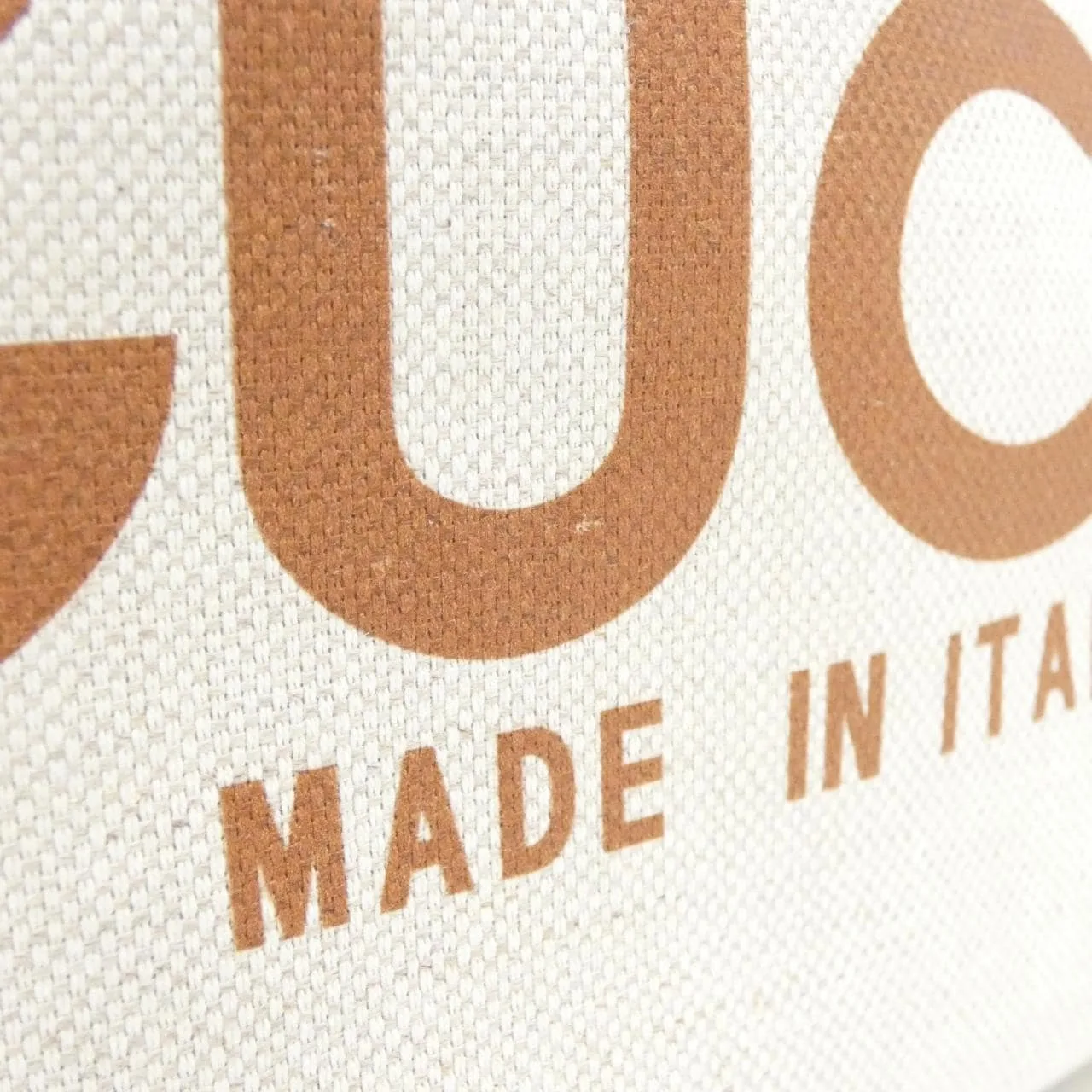 GUCCI 772144 FACUL Handbag Canvas 黑色 帆布 中古品A - 縮圖 5