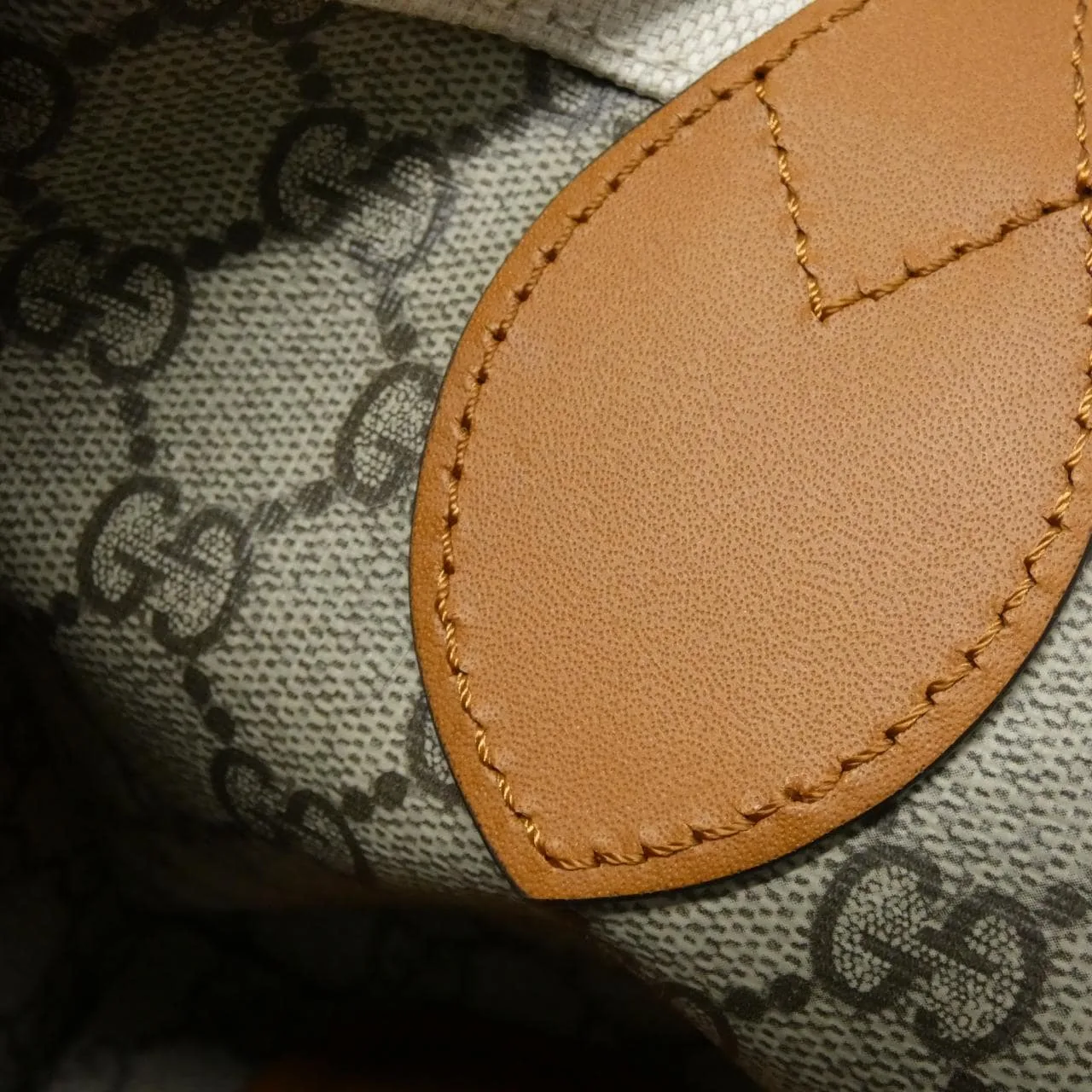GUCCI 772144 FACUL Handbag Canvas 黑色 帆布 中古品A - 縮圖 8