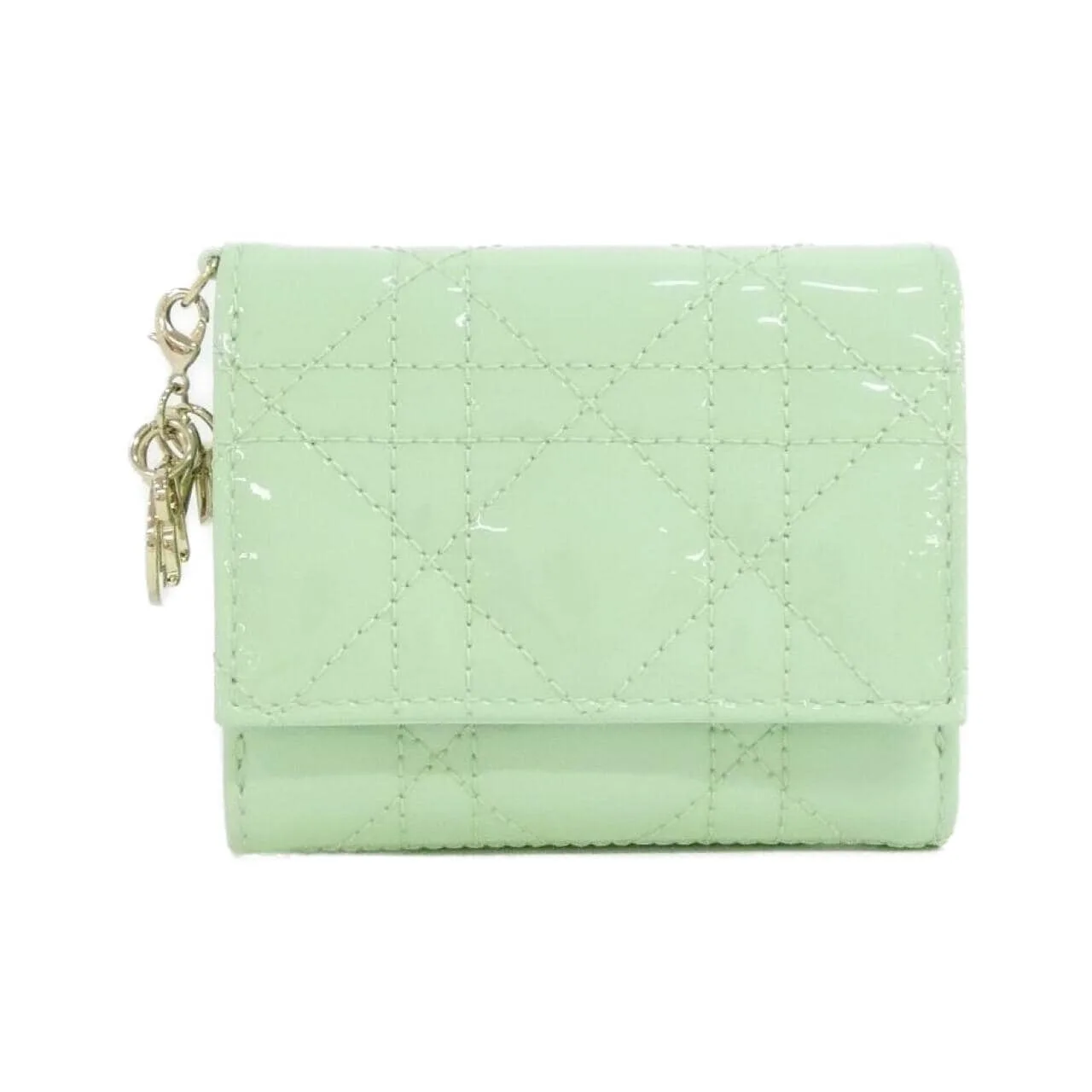 DIOR Lady Dior S0181OVRB 銀包 漆皮