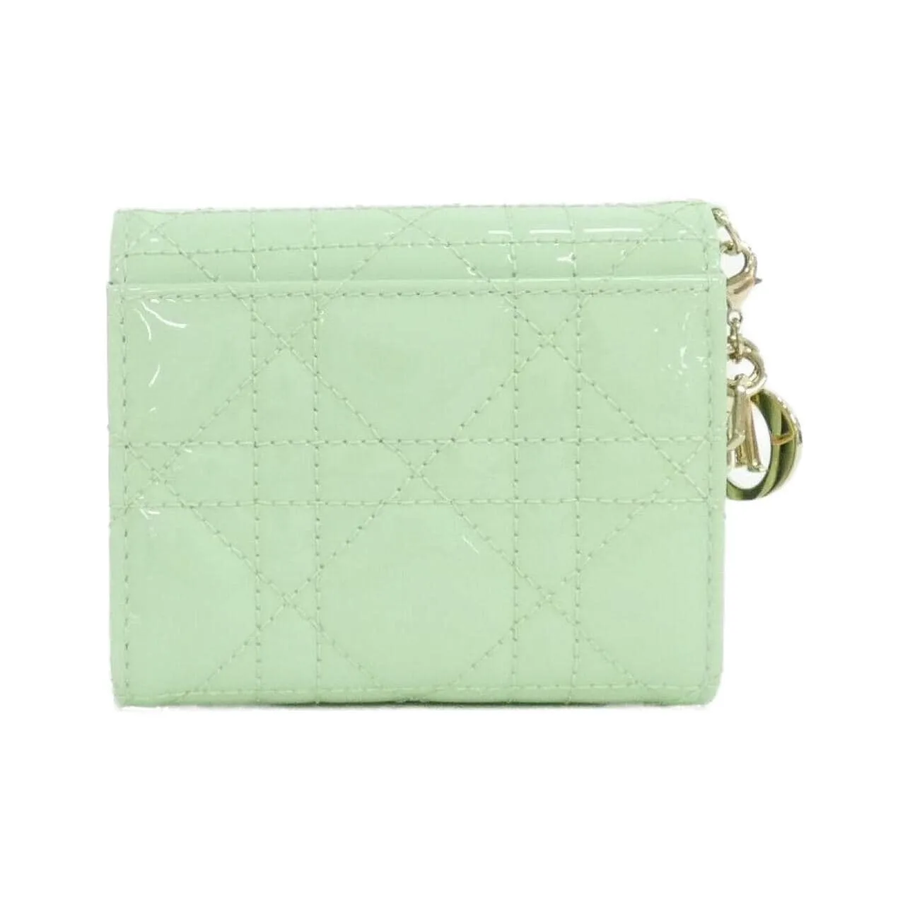 DIOR Lady Dior S0181OVRB 銀包 漆皮 黑色 漆皮 中古品A - 縮圖 2