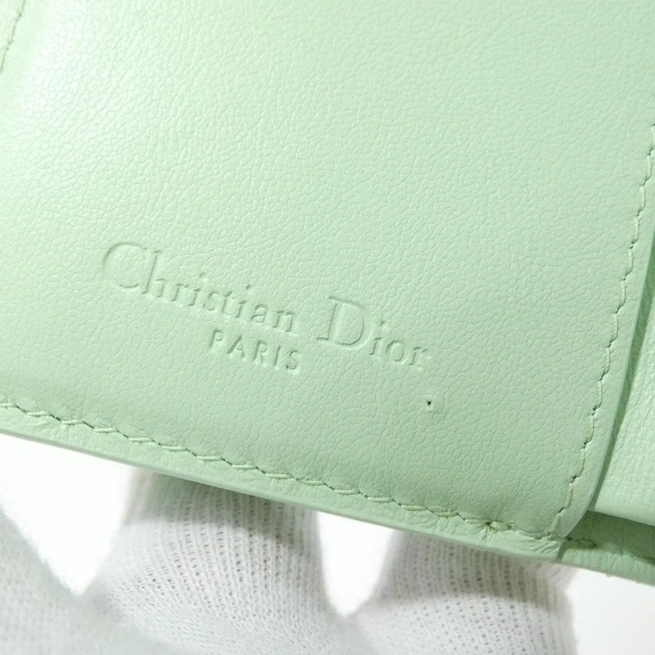 DIOR Lady Dior S0181OVRB 銀包 漆皮 黑色 漆皮 中古品A - 縮圖 6